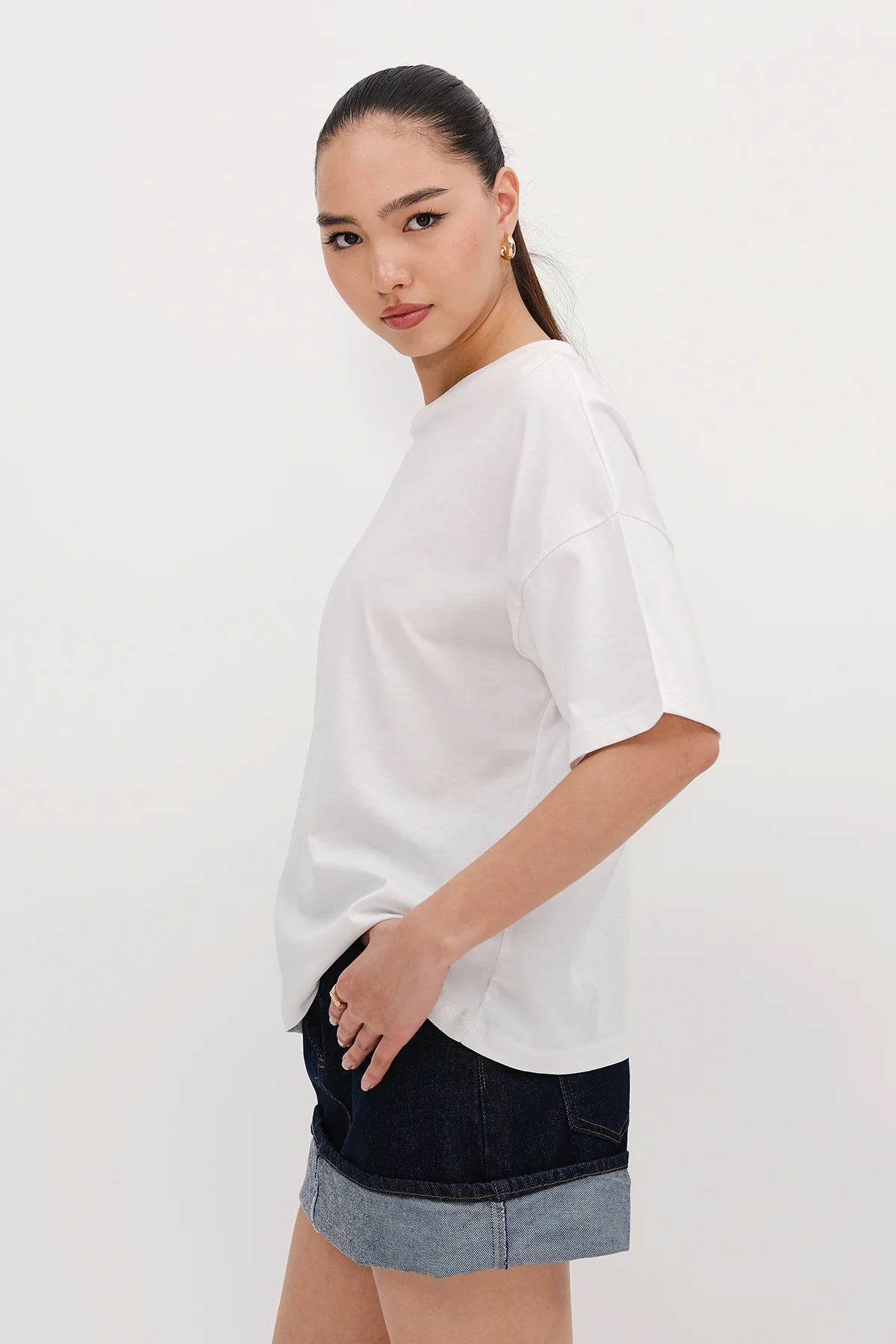 Crew Neck Basic T-shirt - Image 36