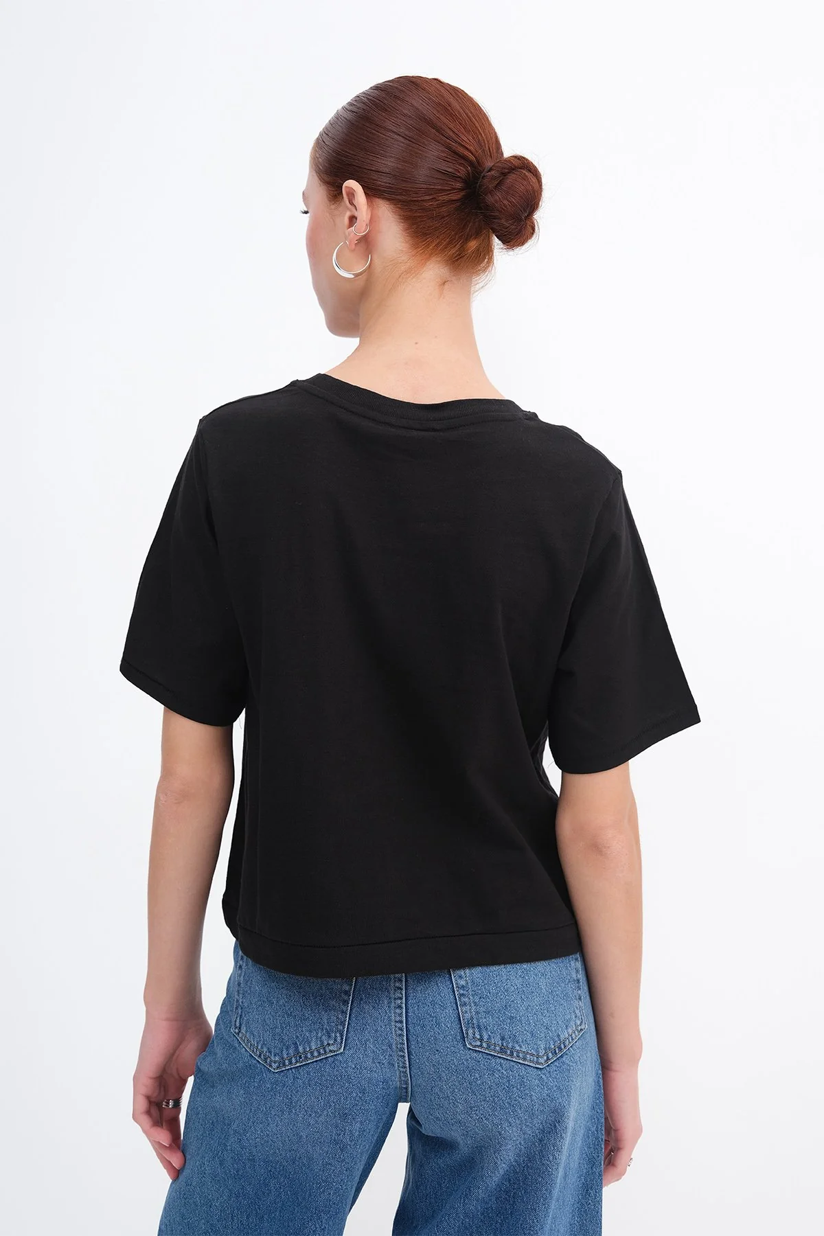 Crew Neck Basic T-shirt - Image 64
