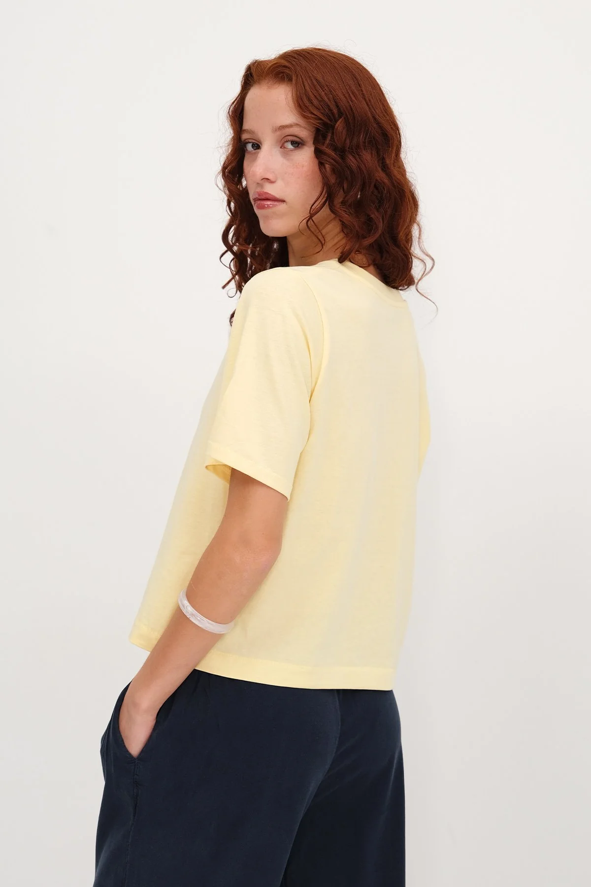 Crew Neck Basic T-shirt - Image 69