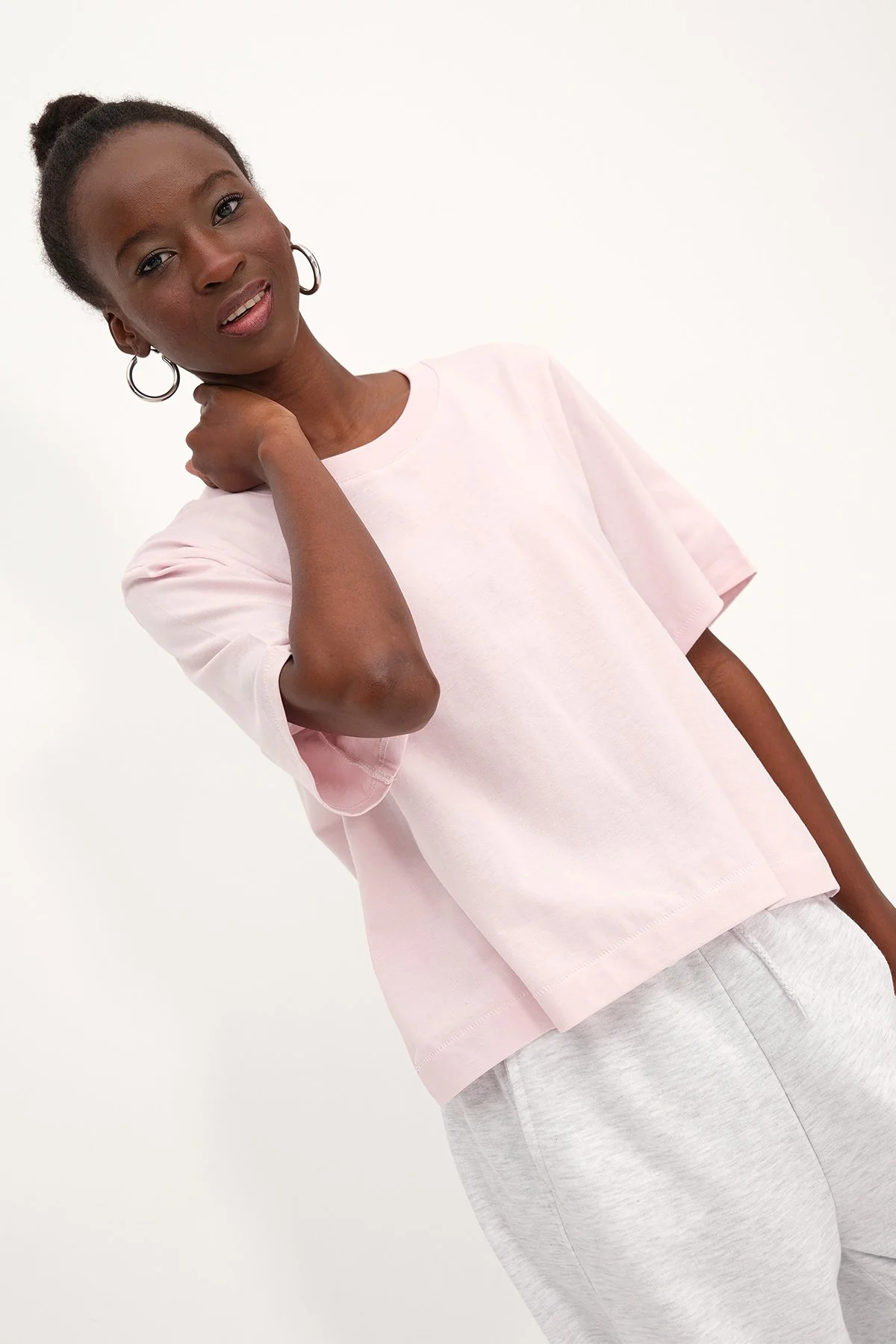 Crew Neck Basic T-shirt - Image 72