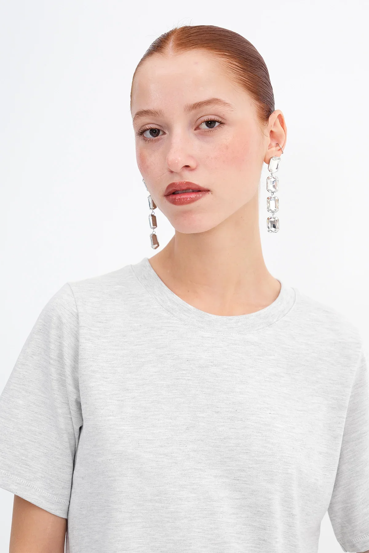 Crew Neck Basic T-shirt - Image 81