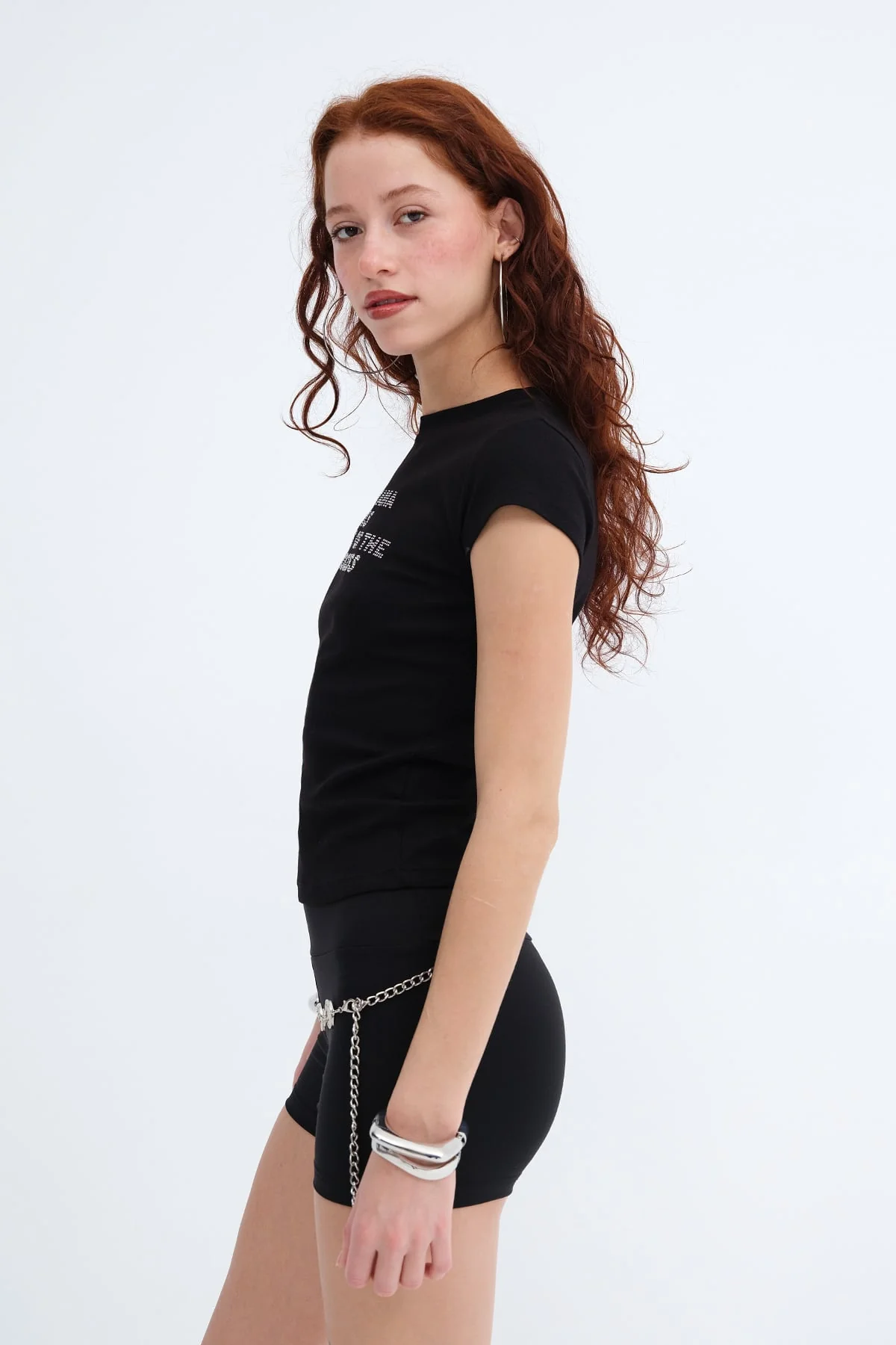 Crew Neck Embellished T-shirt - Image 12