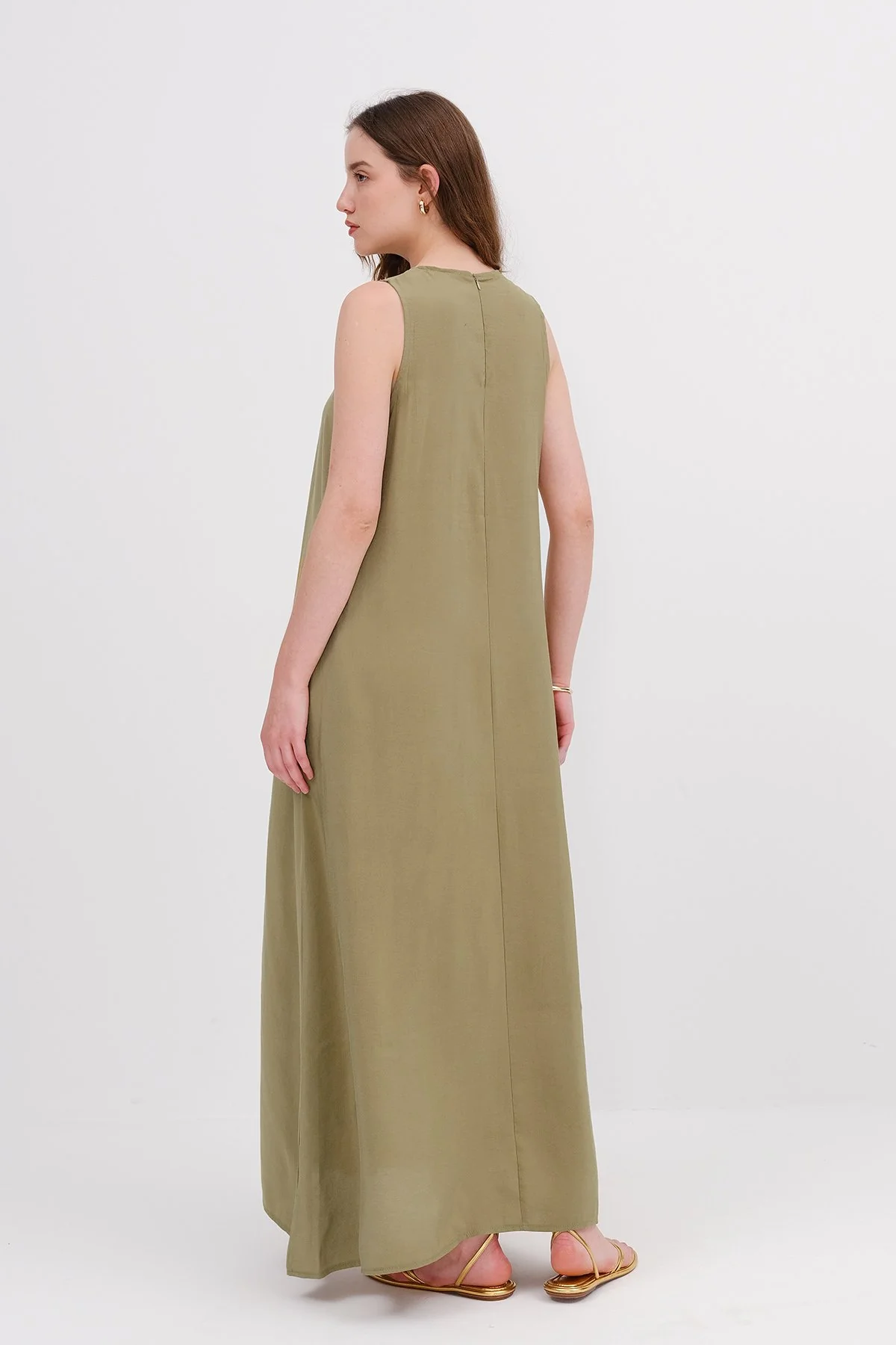 Crew Neck Long Dress - Image 6