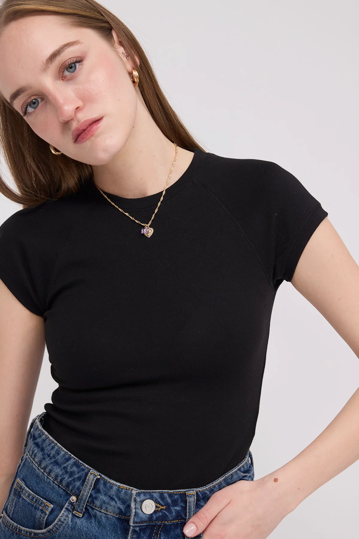 Crew Neck Modal T-Shirt - Image 32