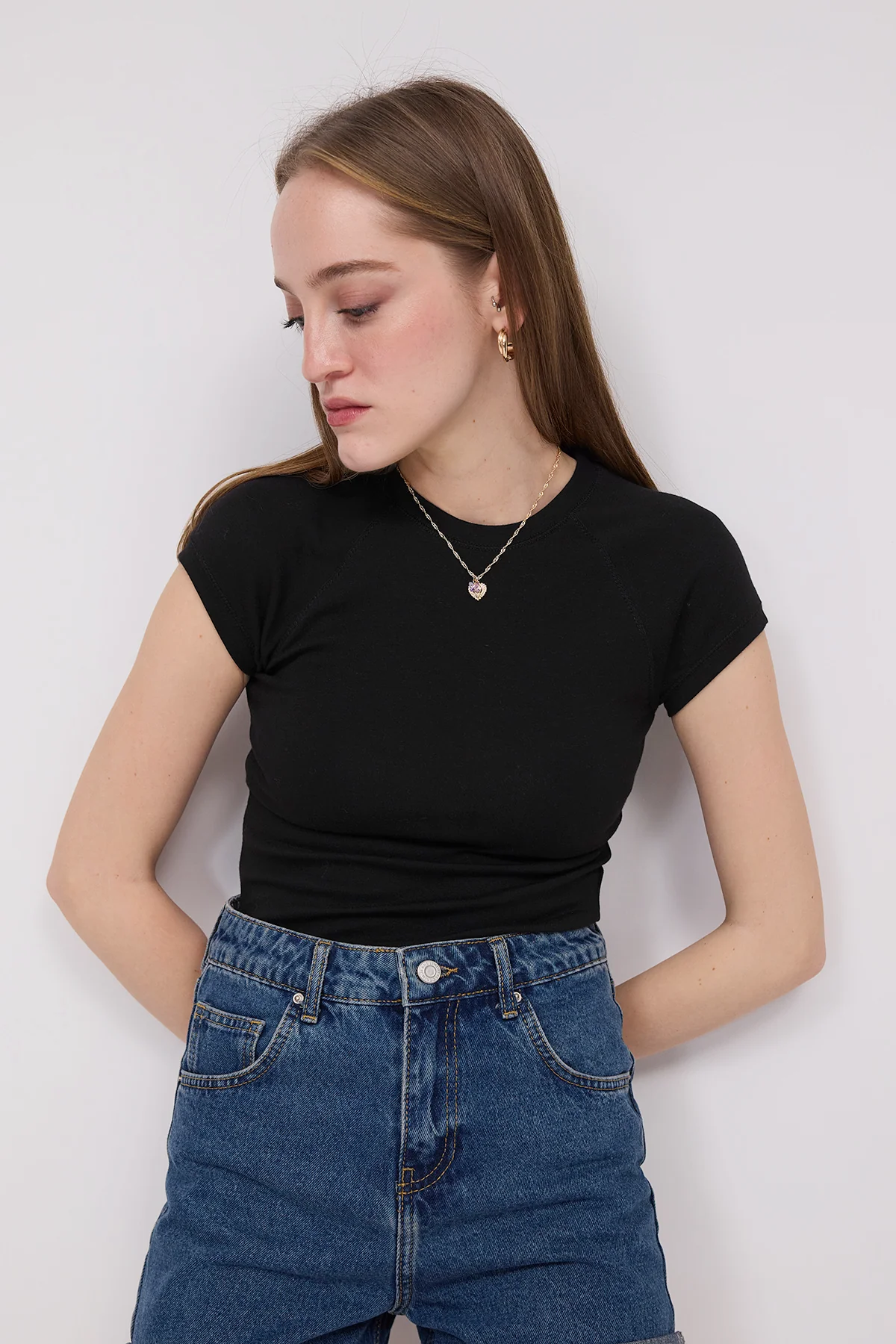 Crew Neck Modal T-Shirt - Image 33