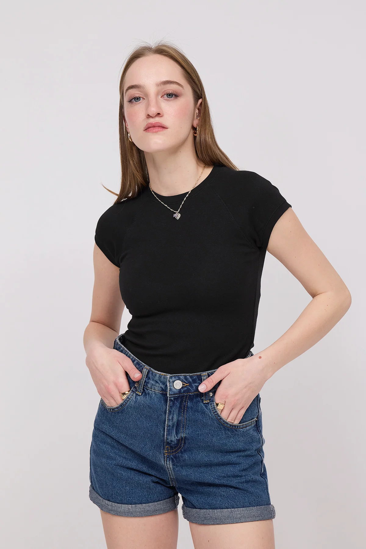 Crew Neck Modal T-Shirt - Image 34