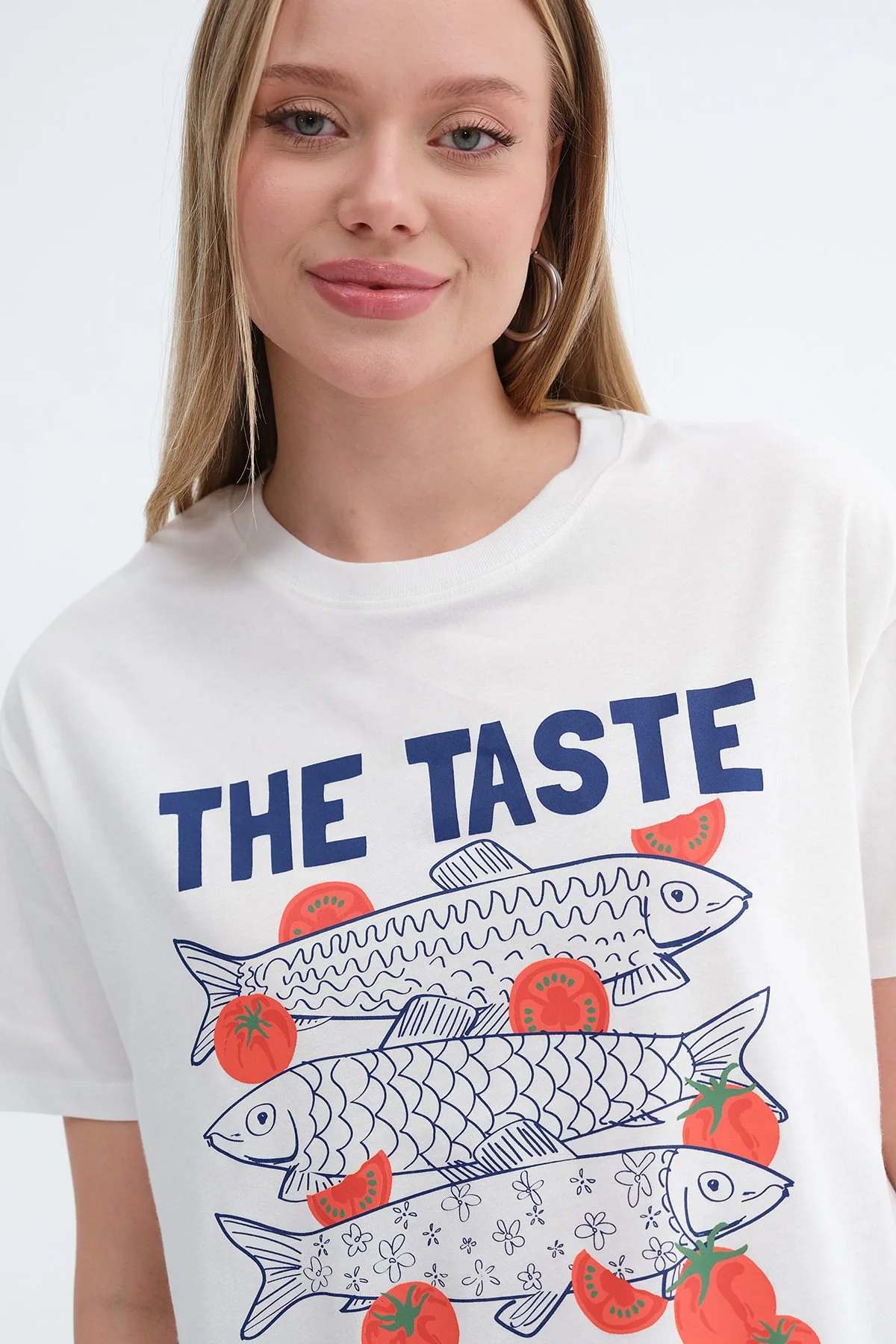 Crew Neck Printed T-shirt - Image 5