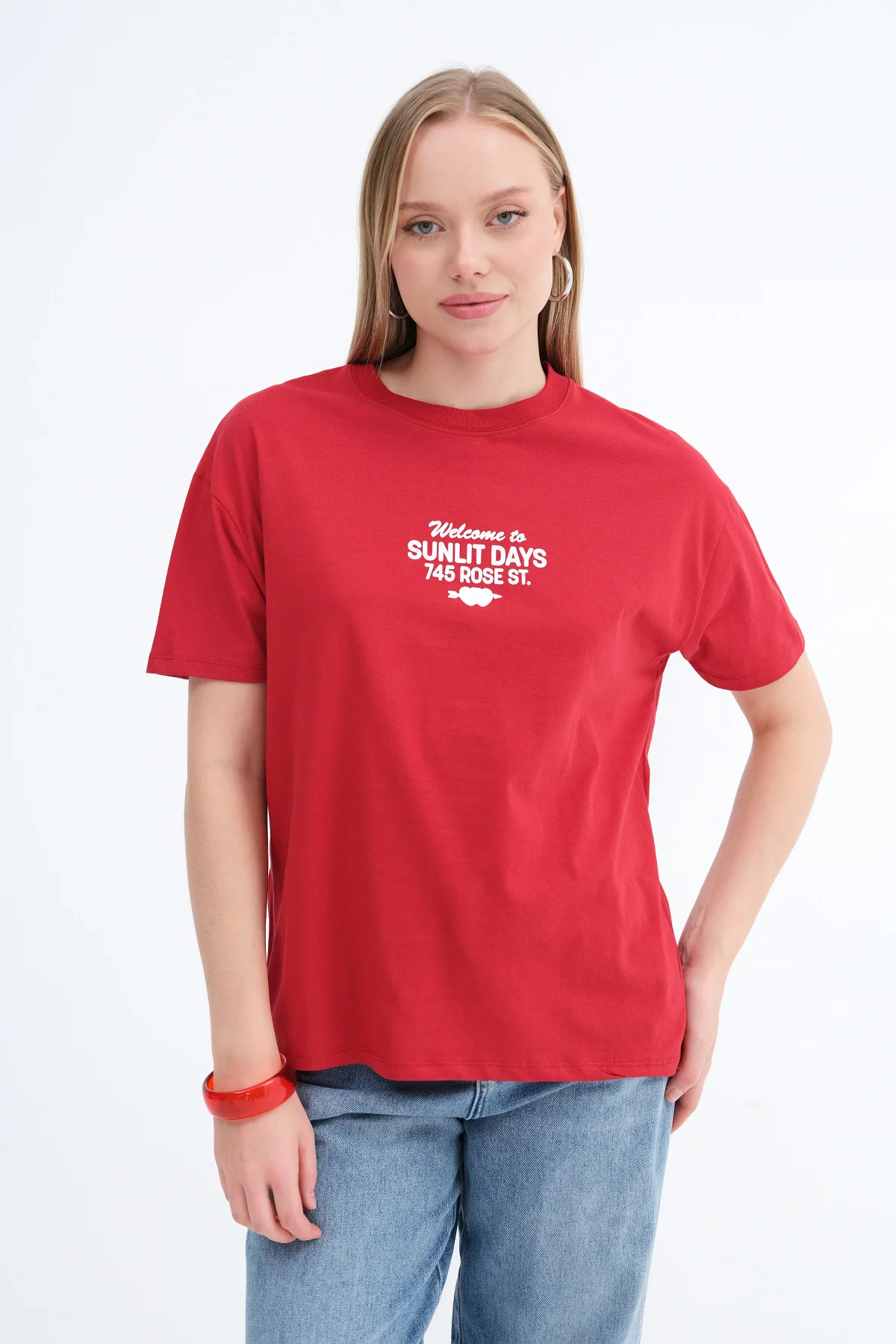 Crew Neck Printed T-shirt
