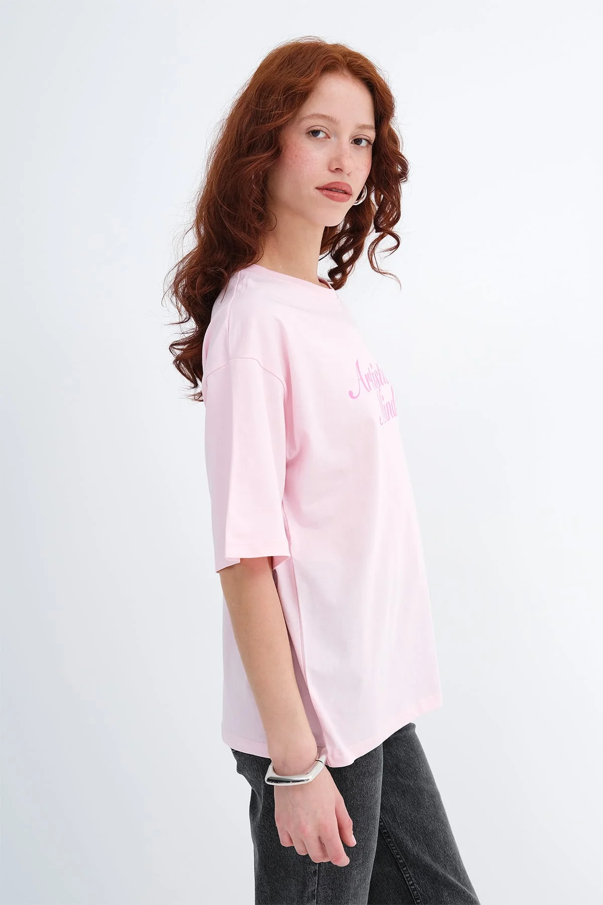 Crew Neck Printed T-shirt - Image 5