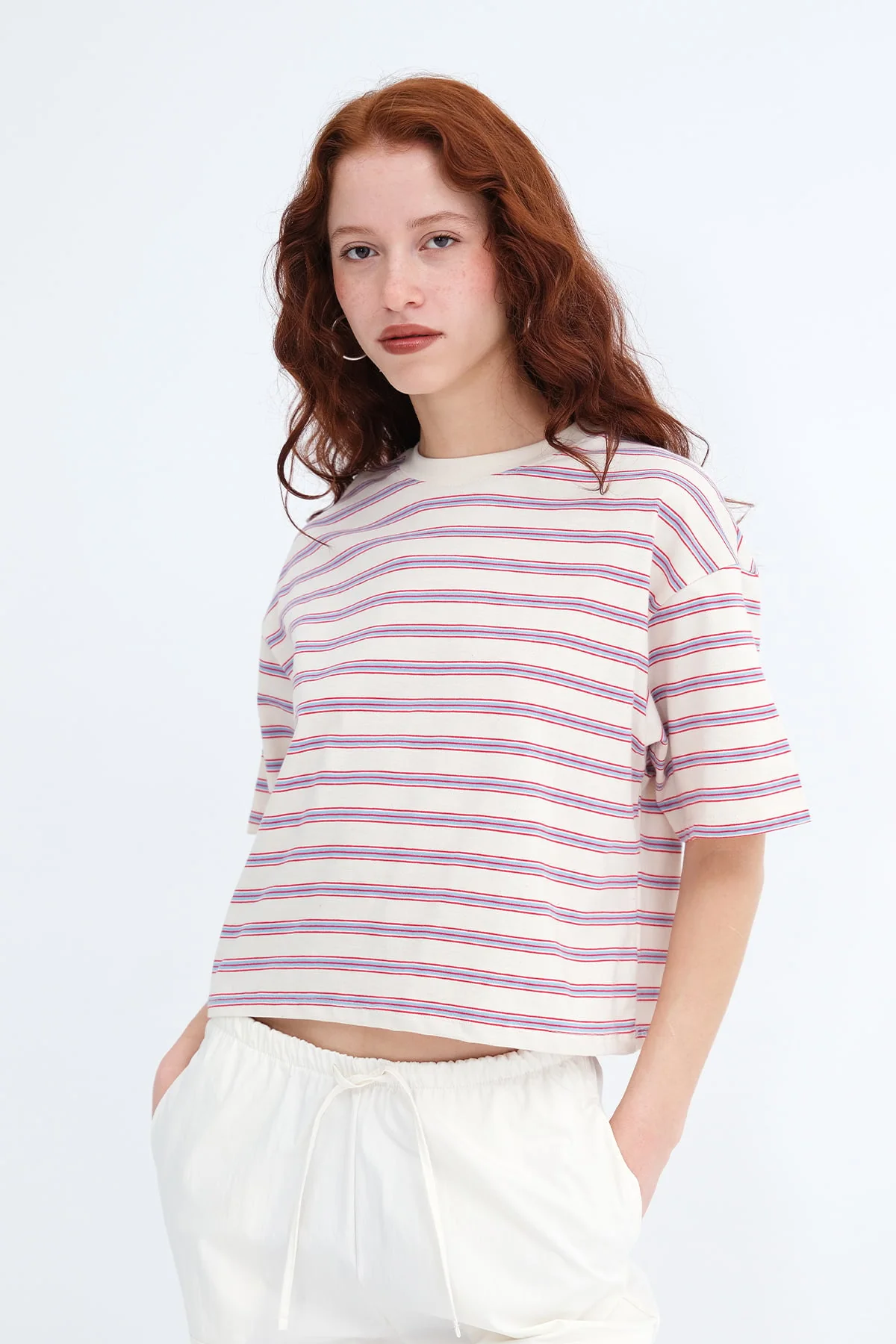 Crew Neck Striped T-shirt