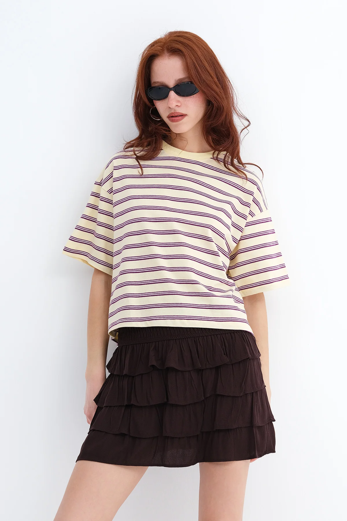 Crew Neck Striped T-Shirt