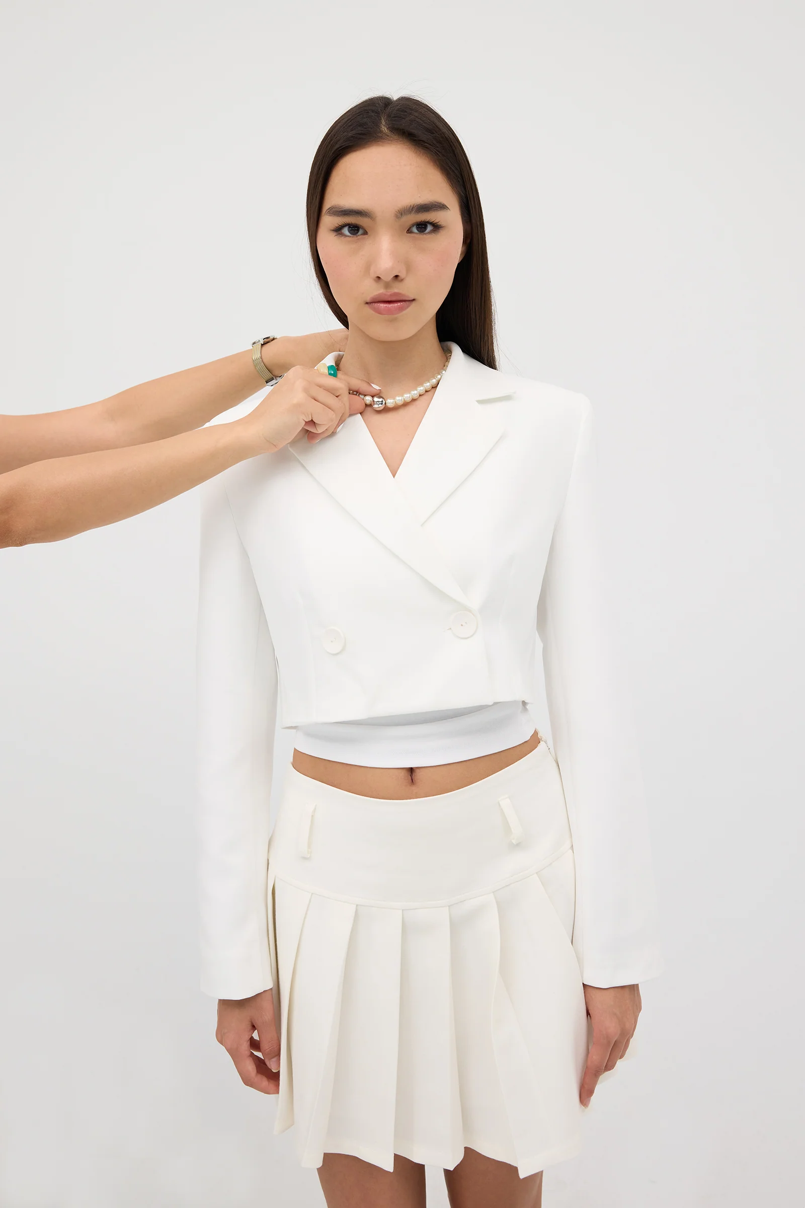 Crop Blazer Jacket - Image 17