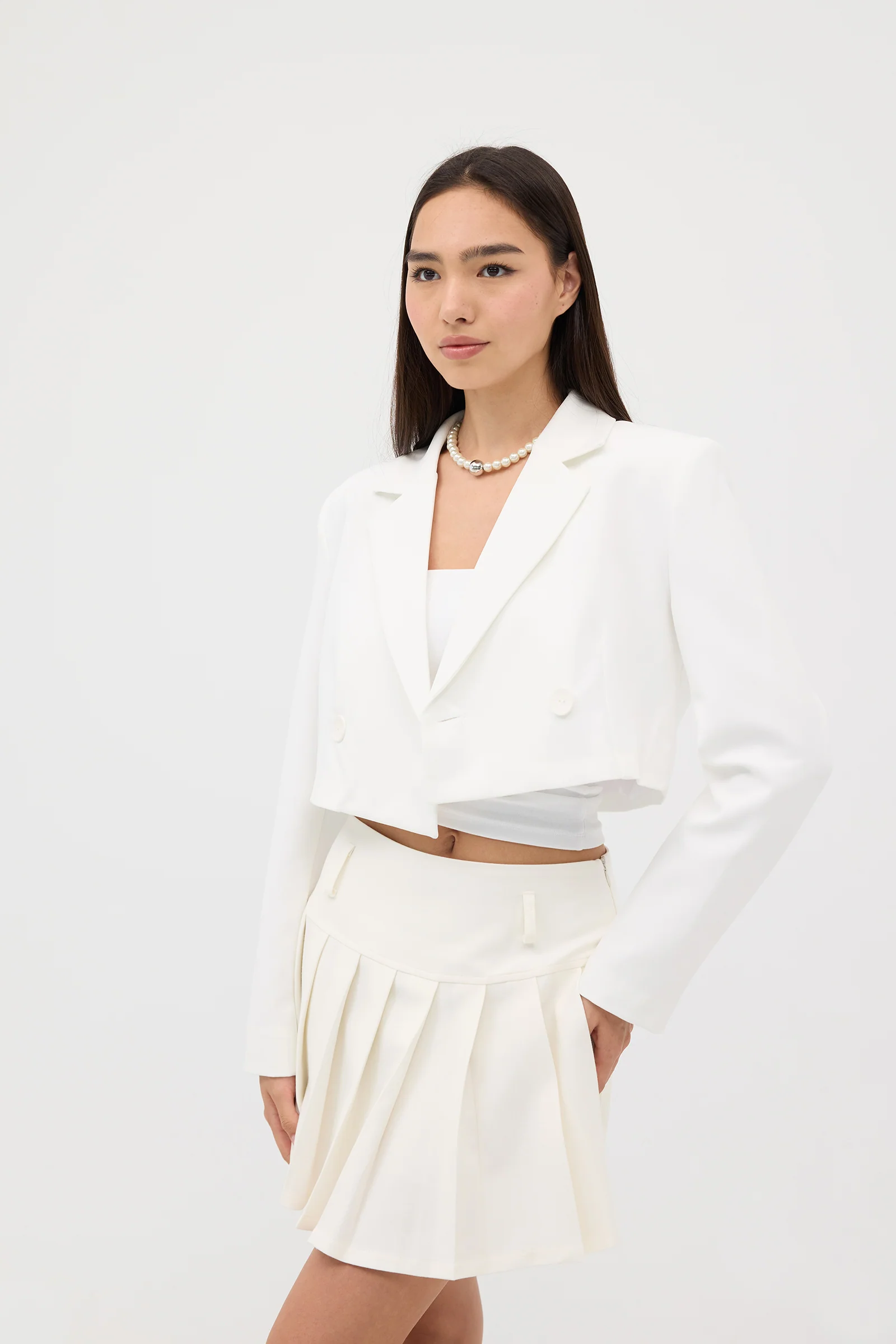 Crop Blazer Jacket - Image 18