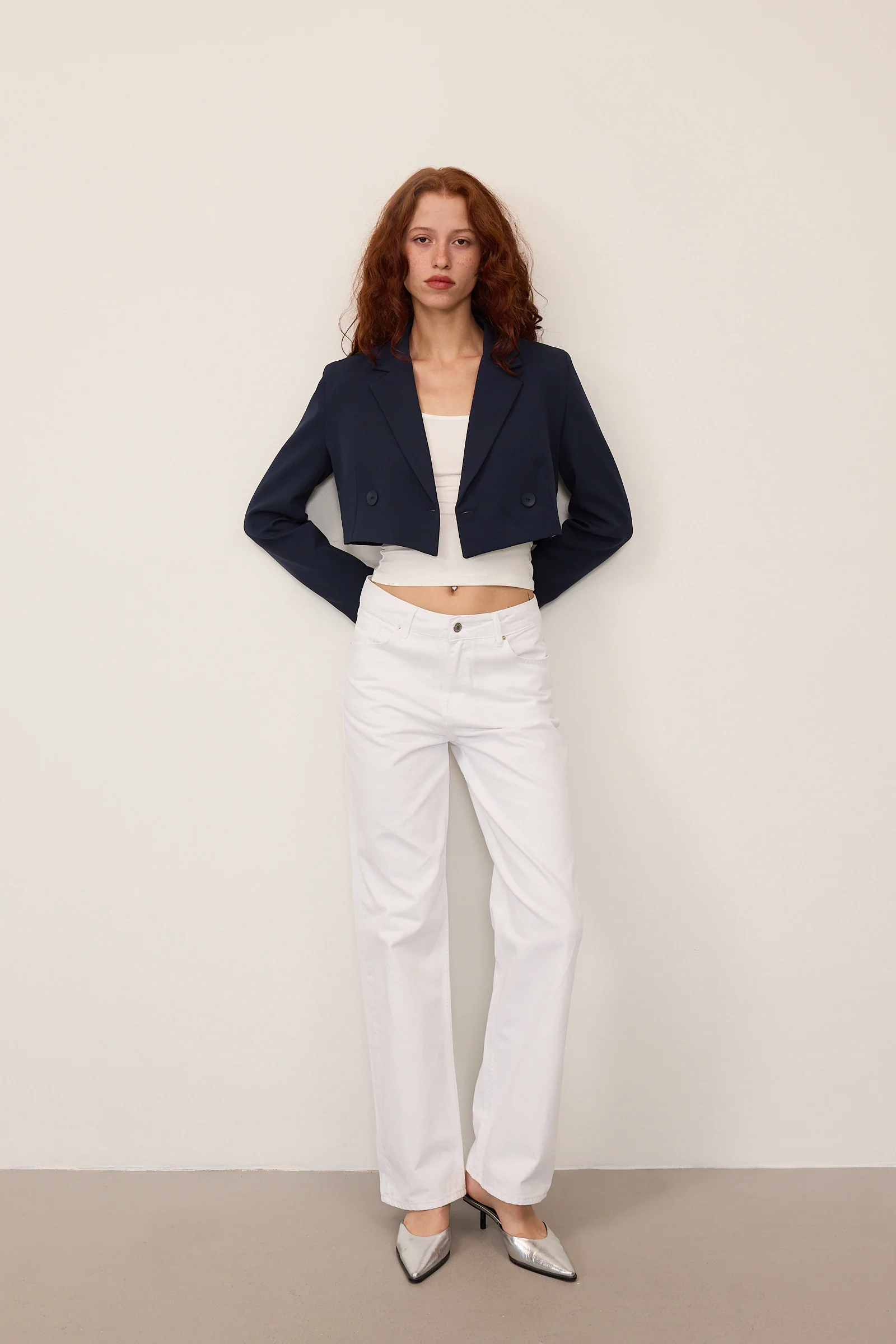 Crop Blazer Jacket - Image 22