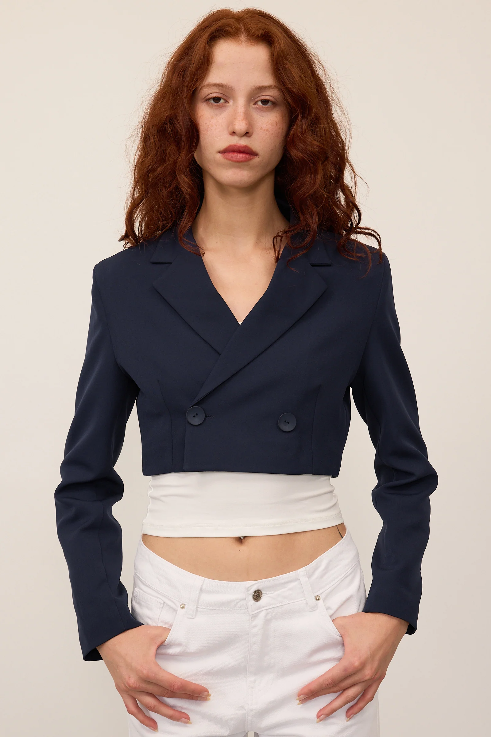 Crop Blazer Jacket - Image 23