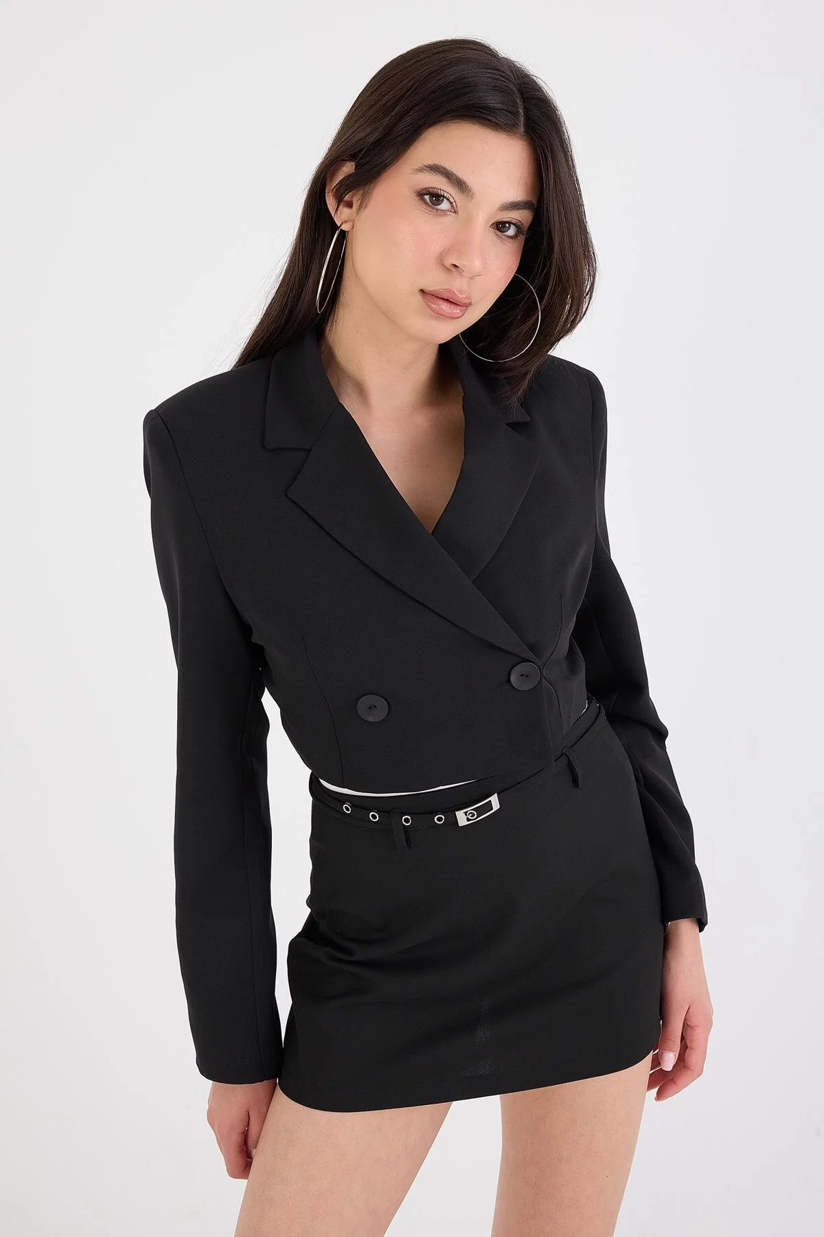 Crop Blazer Jacket - Image 28