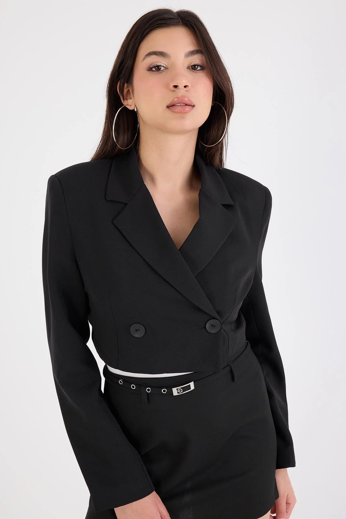 Crop Blazer Jacket - Image 30