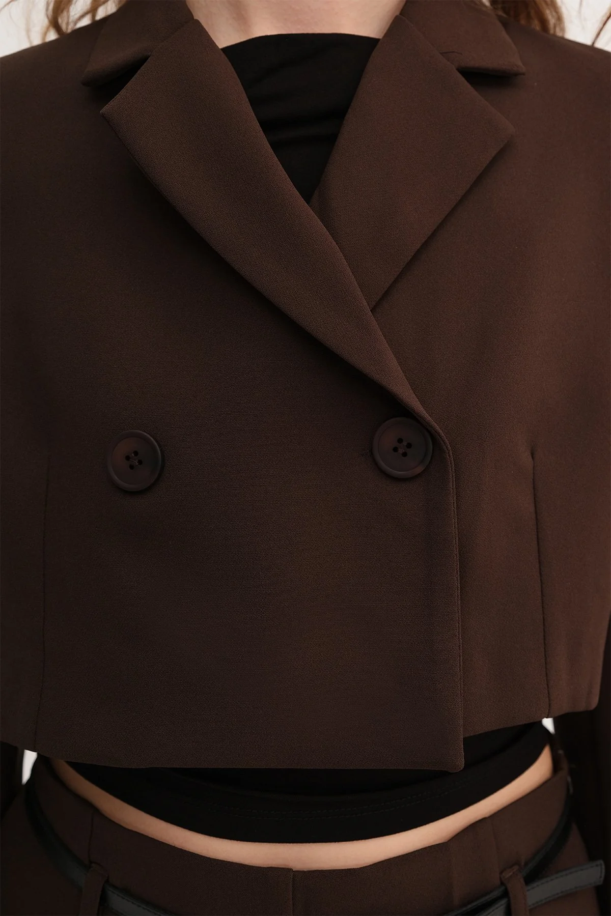 Crop Blazer Jacket - Image 34