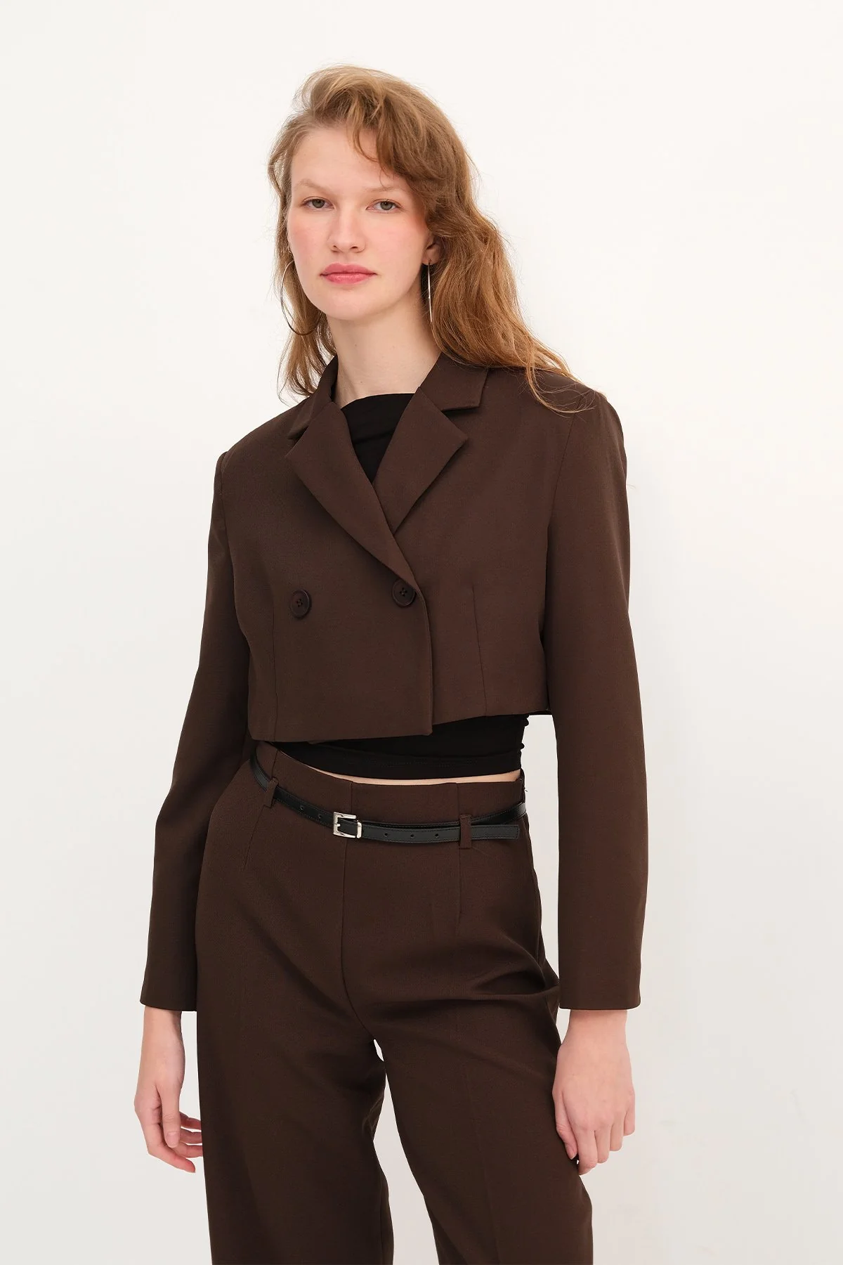Crop Blazer Jacket - Image 36