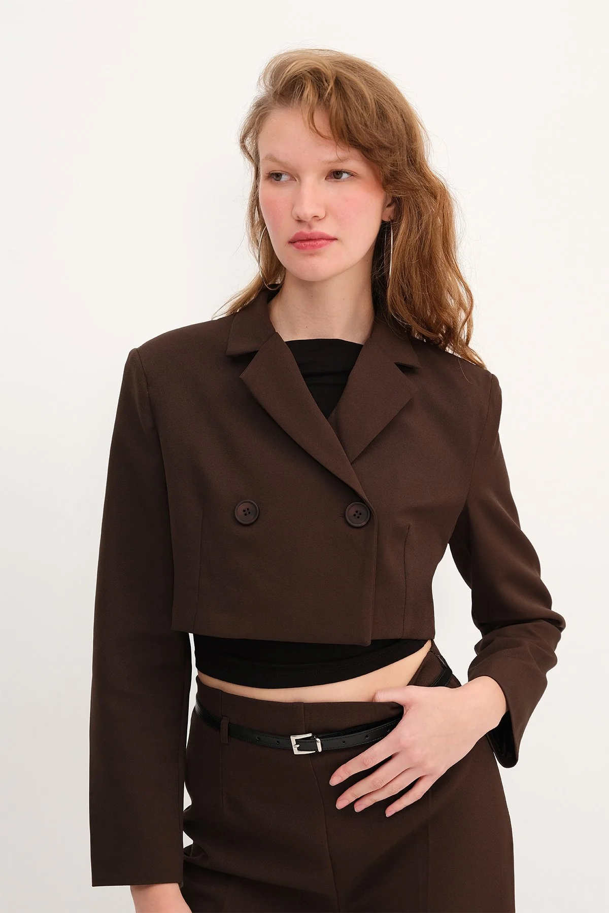 Crop Blazer Jacket - Image 38