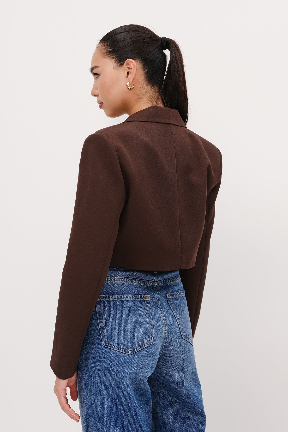 Crop Blazer Jacket - Image 5
