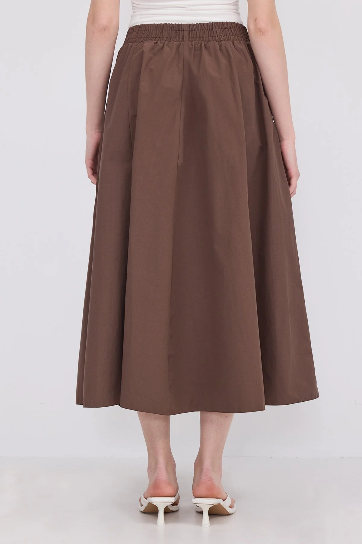 Elastic Waist Long Skirt - Image 22