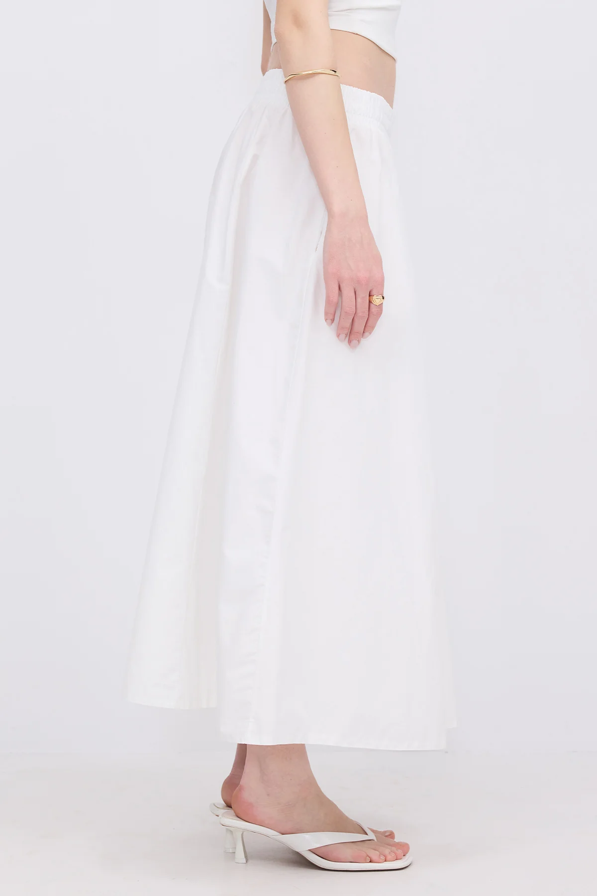 Elastic Waist Long Skirt - Image 34