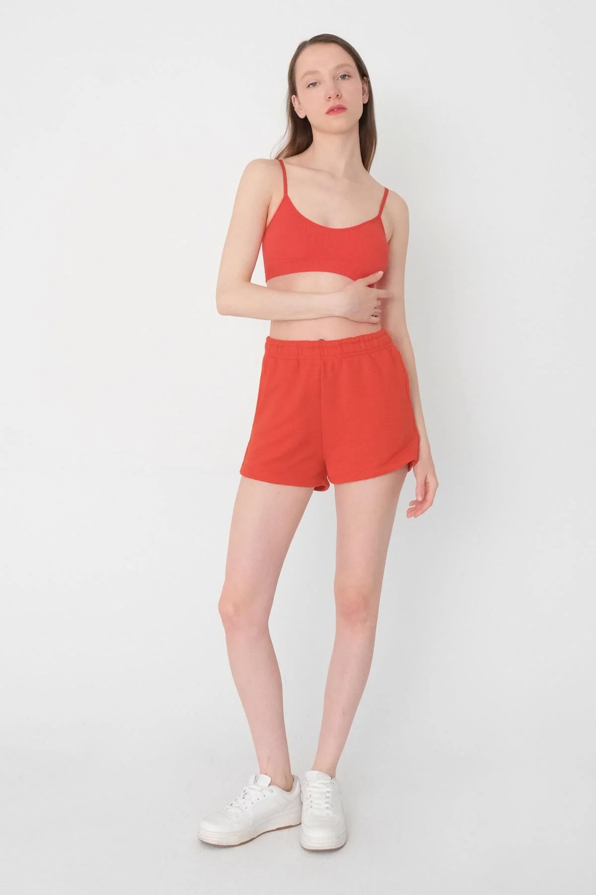 Elastic Waist Shorts With Pocket - Image 50