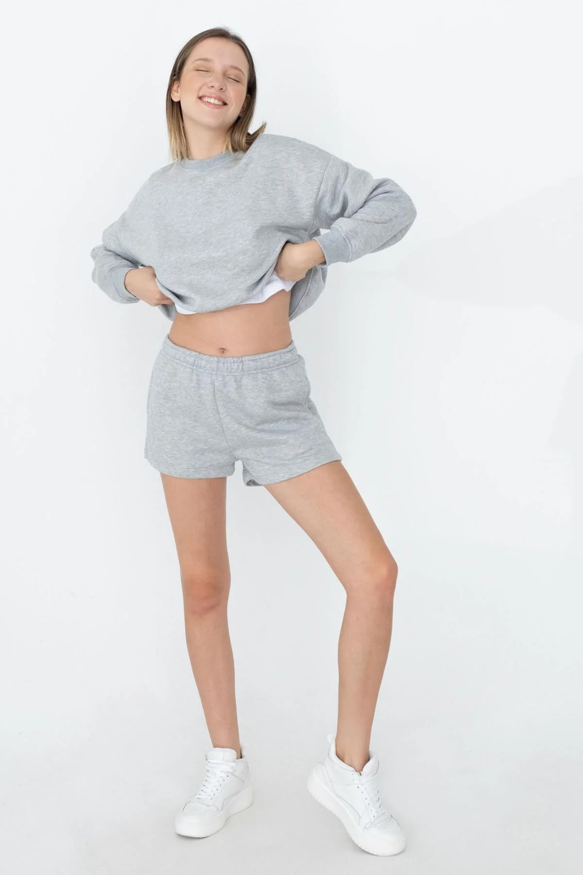 Elastic Waist Shorts With Pocket - Image 74