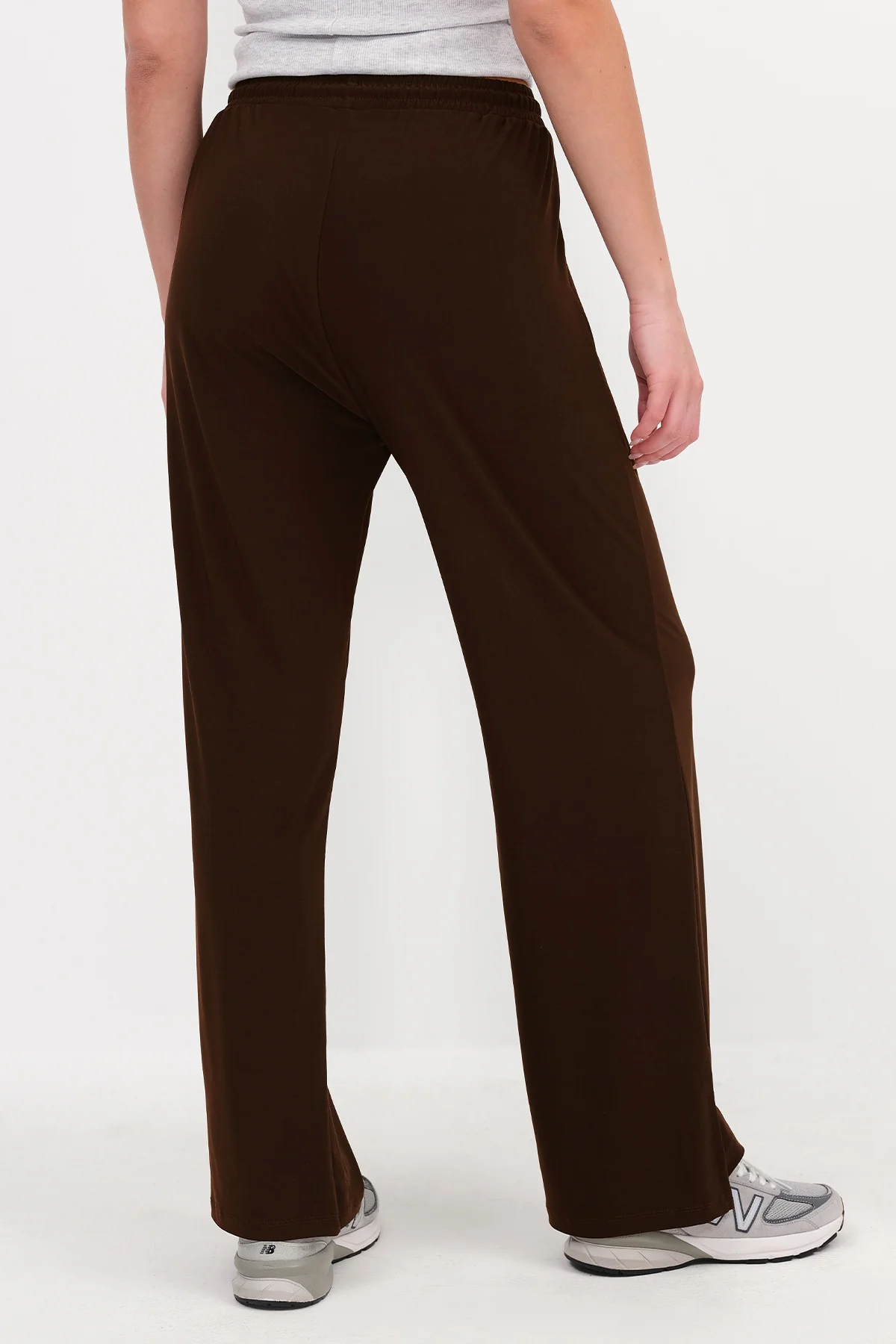 Elastic Waist Wide Leg Trousers - Image 10