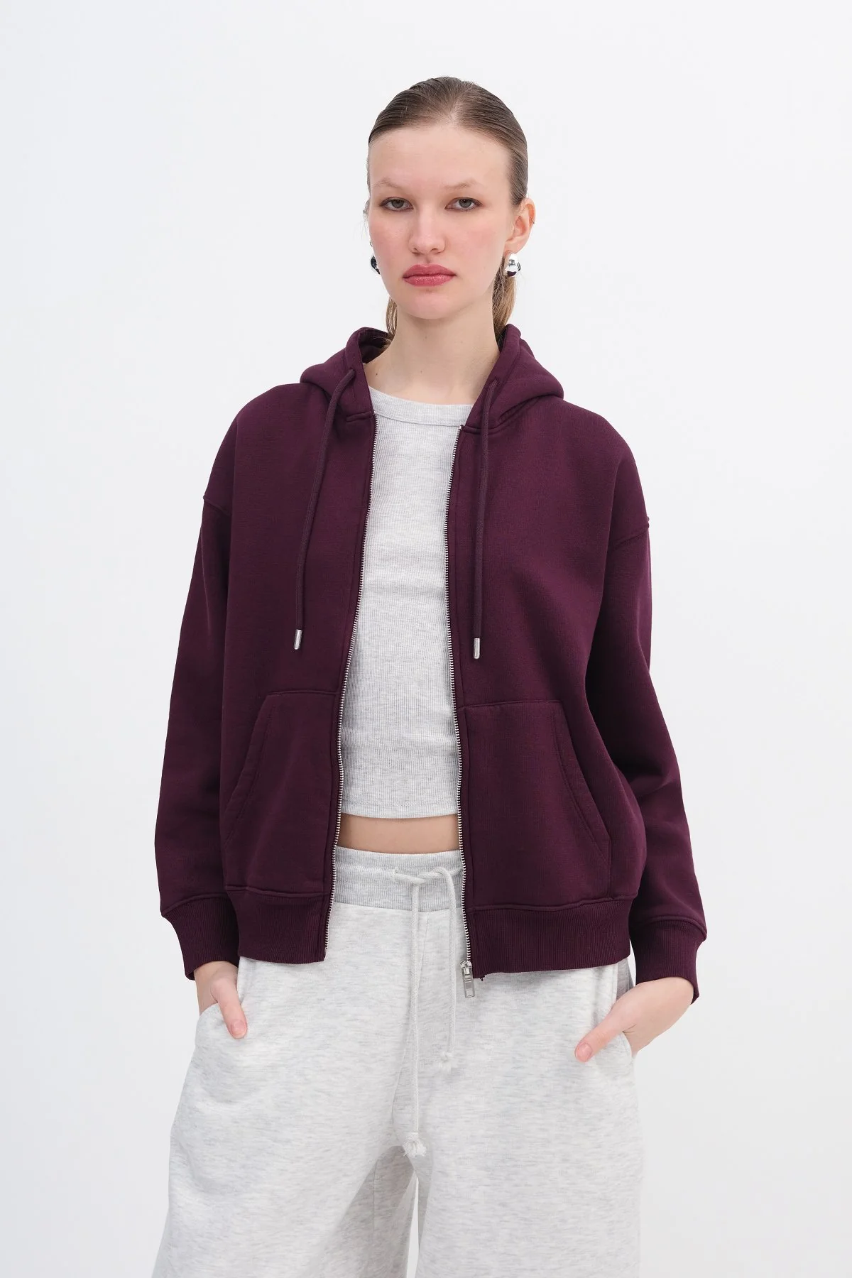 Fleece-Lined Zip-Up Sweatshirt - Image 16