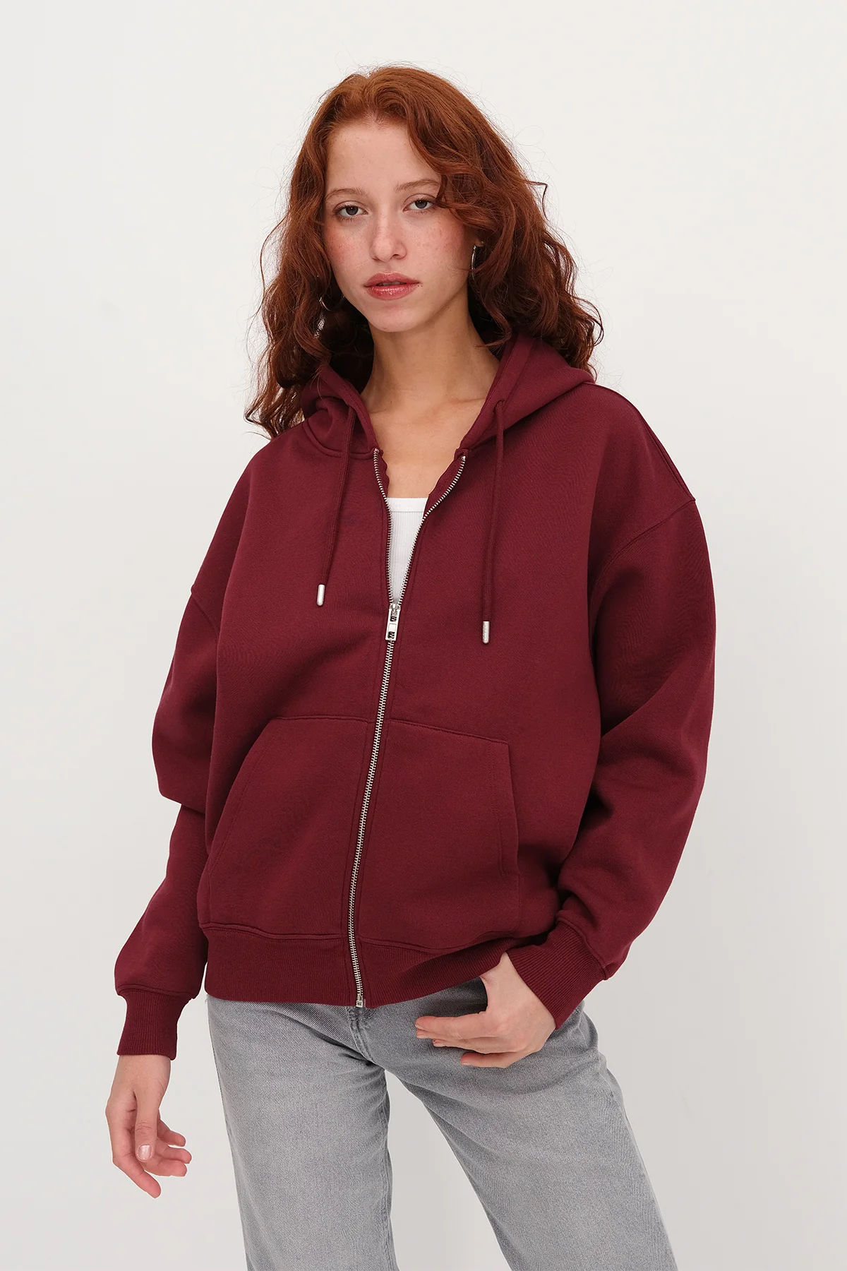 Fleece-Lined Zip-Up Sweatshirt - Image 17