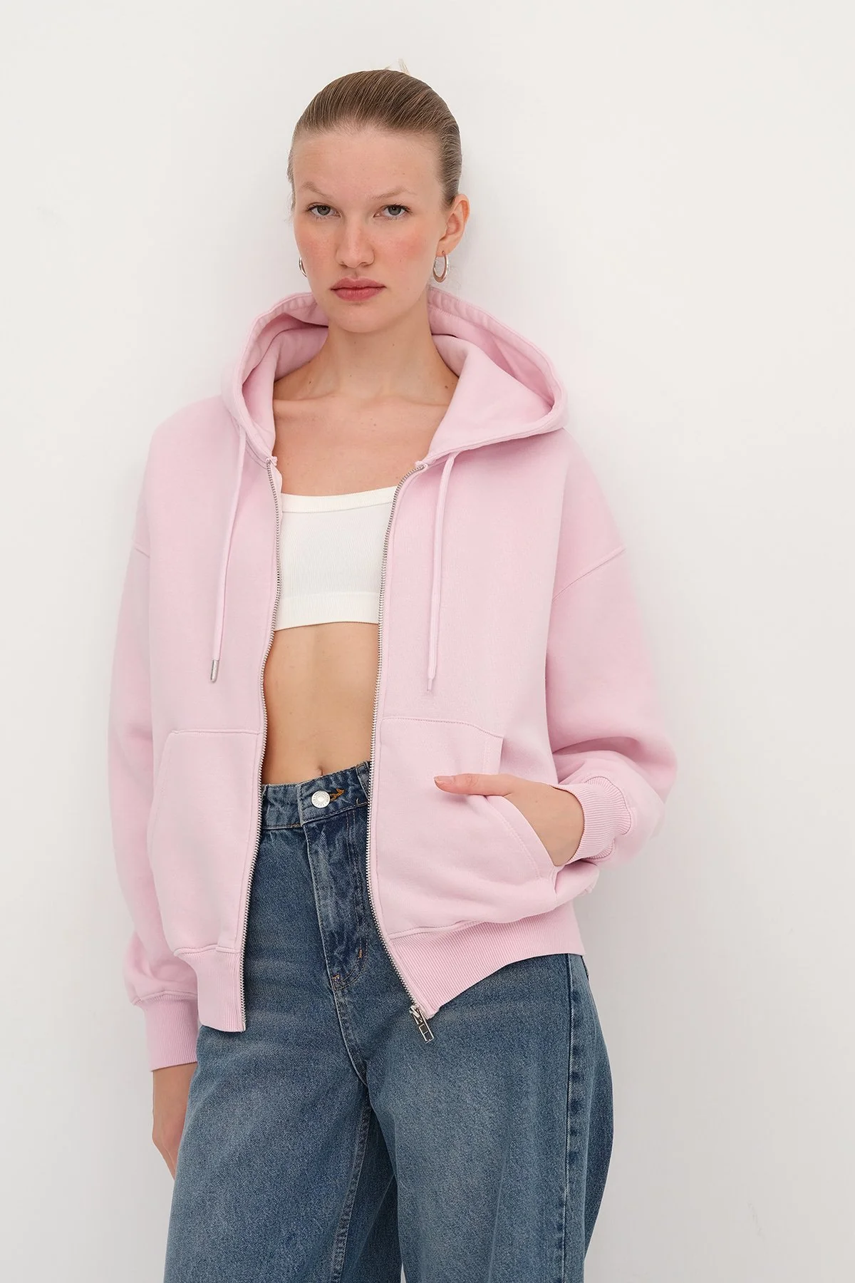 Fleece-Lined Zip-Up Sweatshirt - Image 24