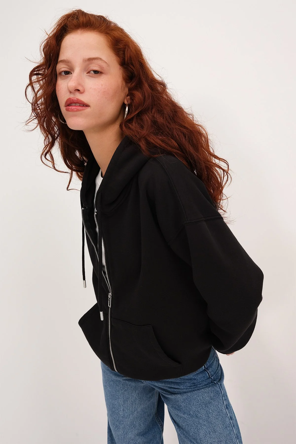 Fleece-Lined Zip-Up Sweatshirt - Image 30