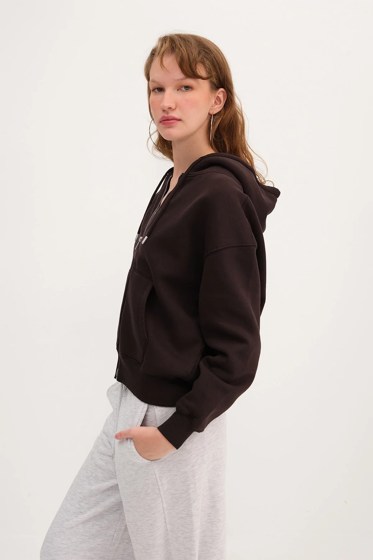 Fleece-Lined Zip-Up Sweatshirt - Image 37