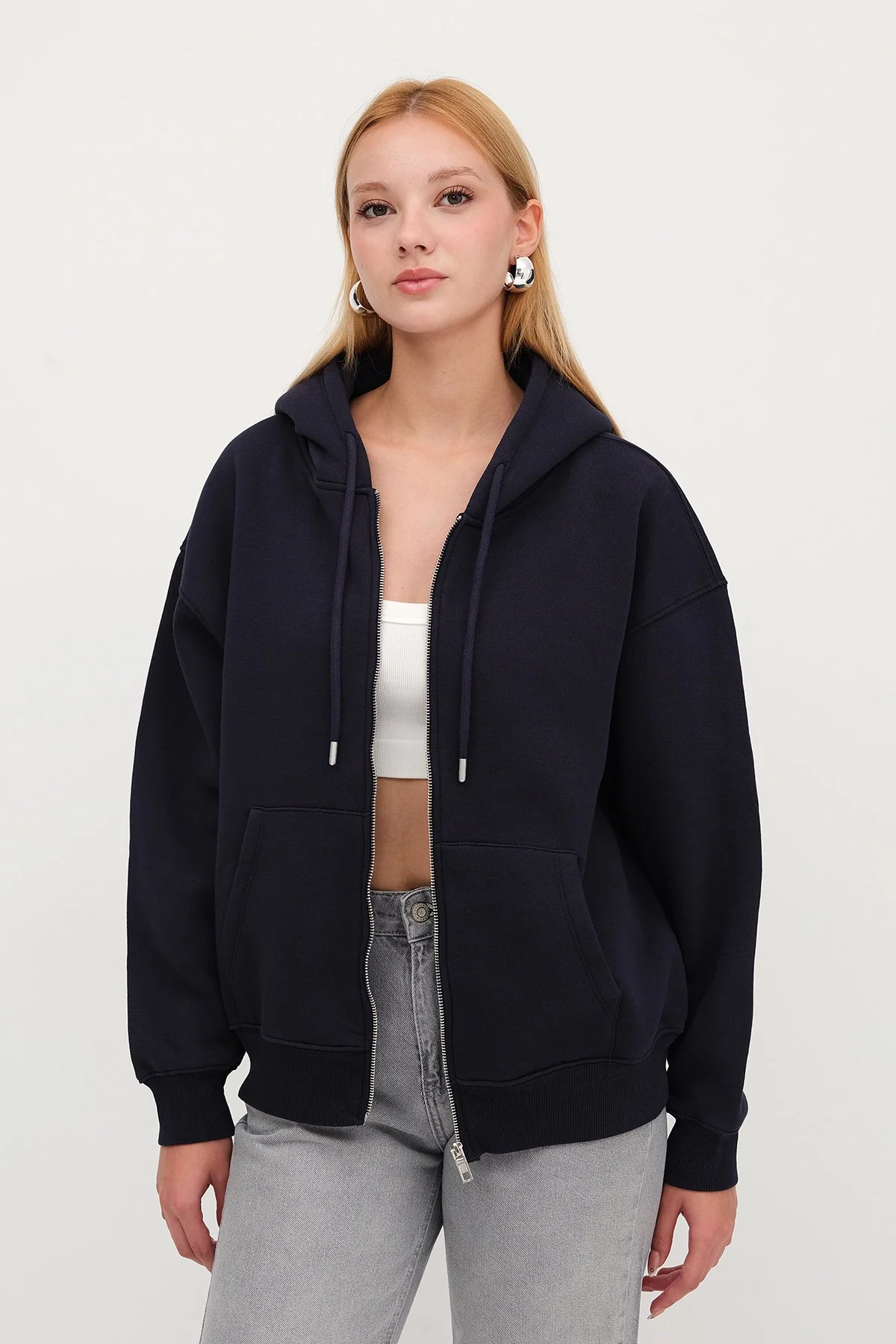 Fleece-Lined Zip-Up Sweatshirt - Image 39