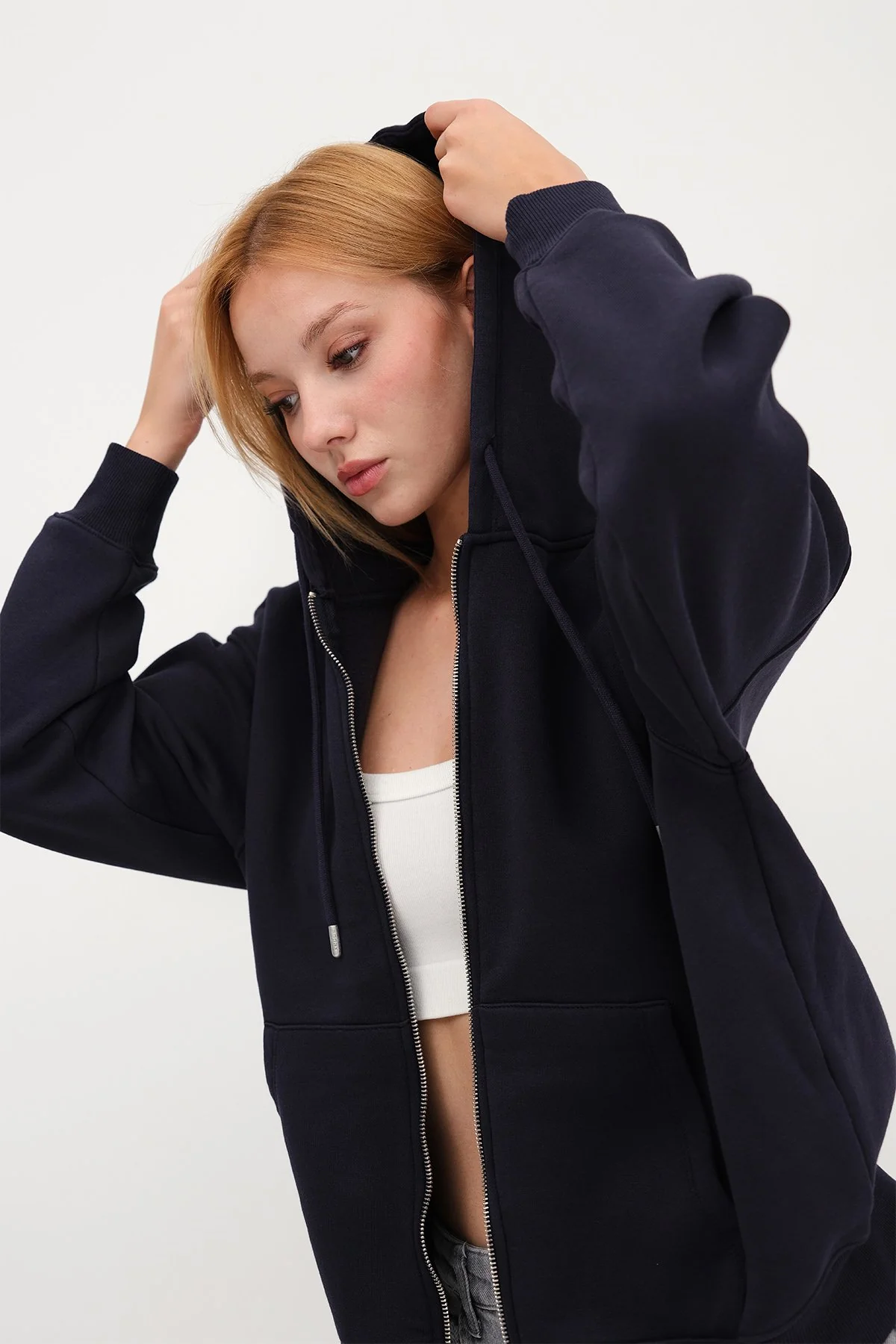 Fleece-Lined Zip-Up Sweatshirt - Image 41