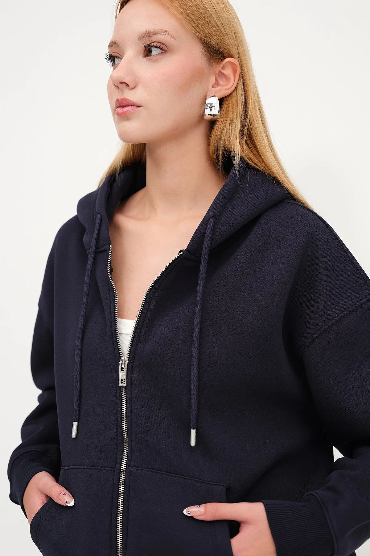 Fleece-Lined Zip-Up Sweatshirt - Image 42