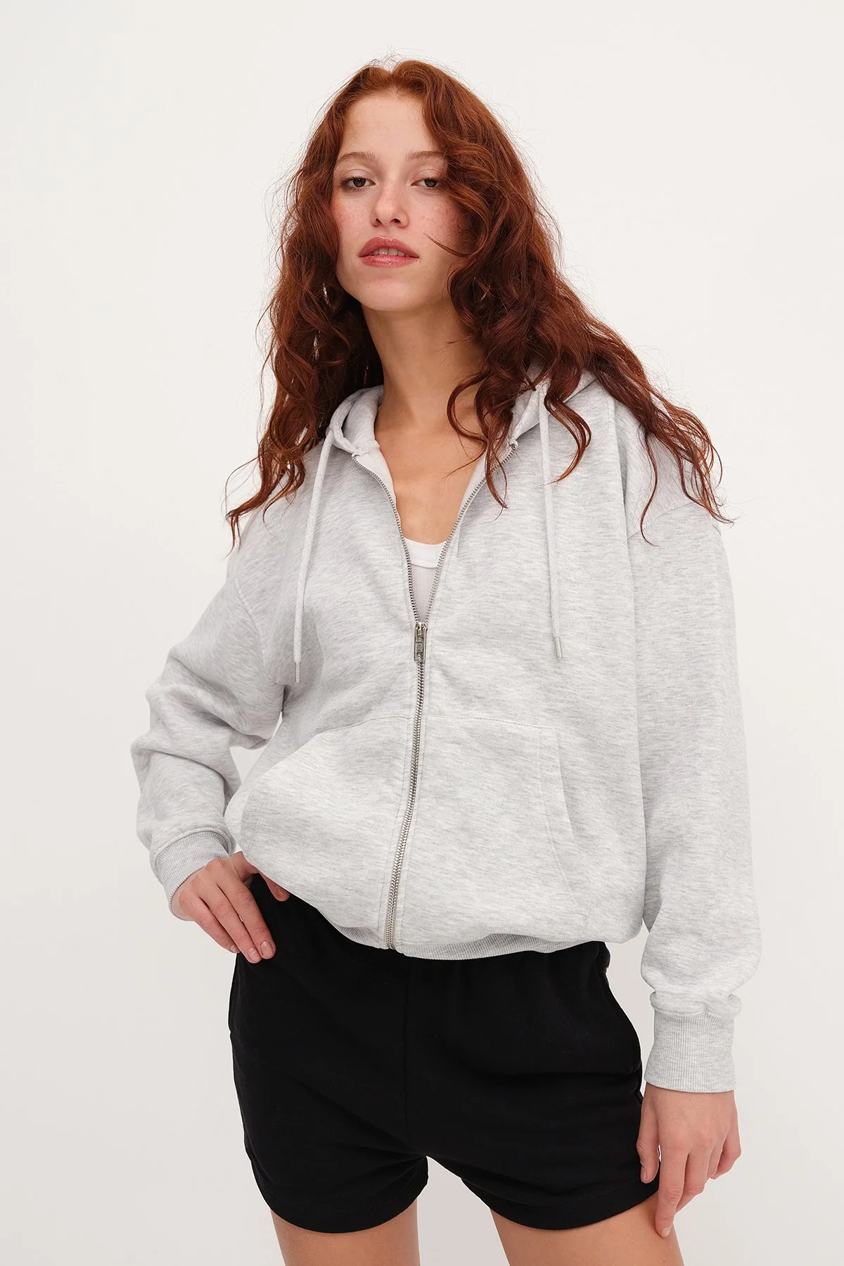 Fleece-Lined Zip-Up Sweatshirt - Image 46