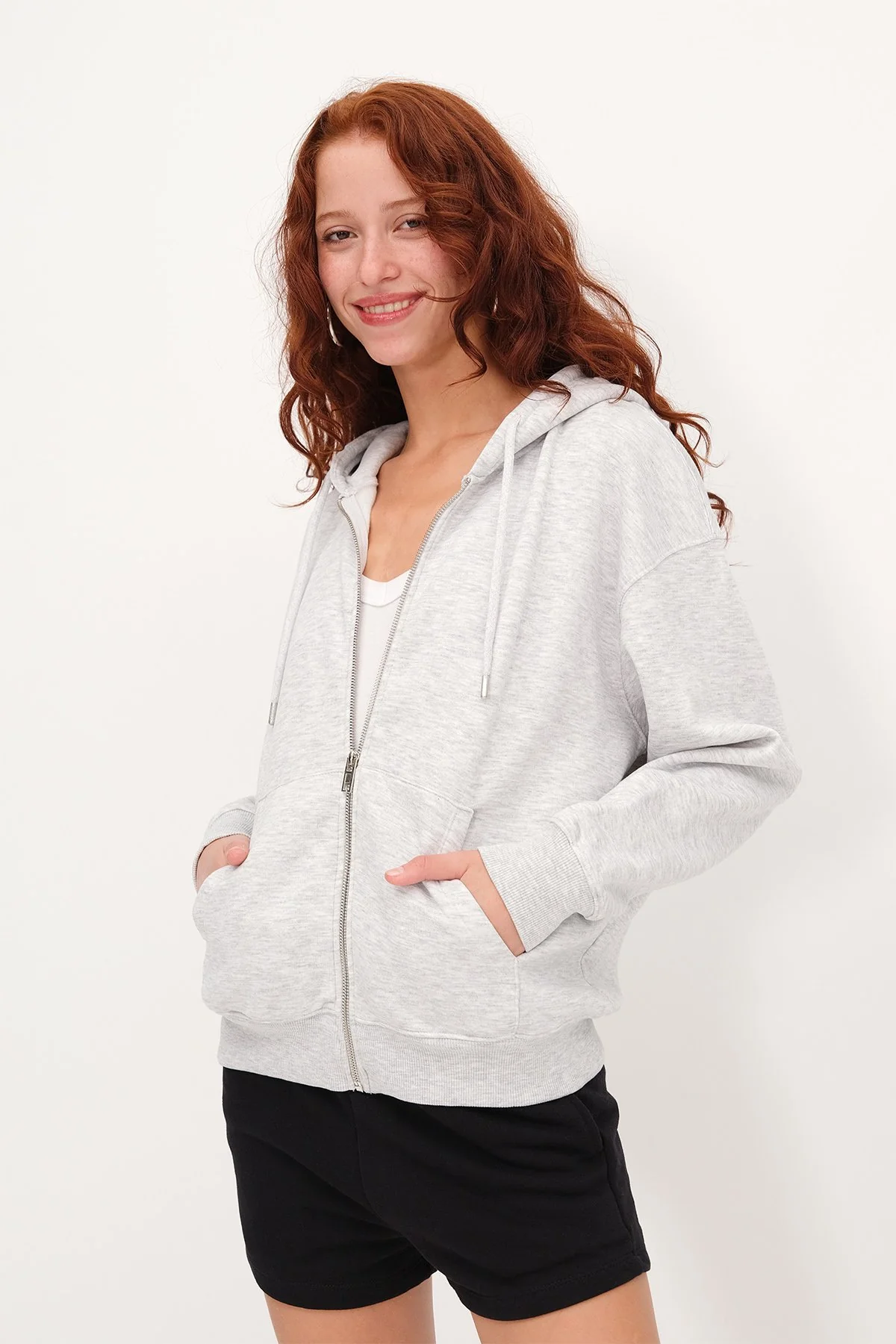 Fleece-Lined Zip-Up Sweatshirt - Image 47