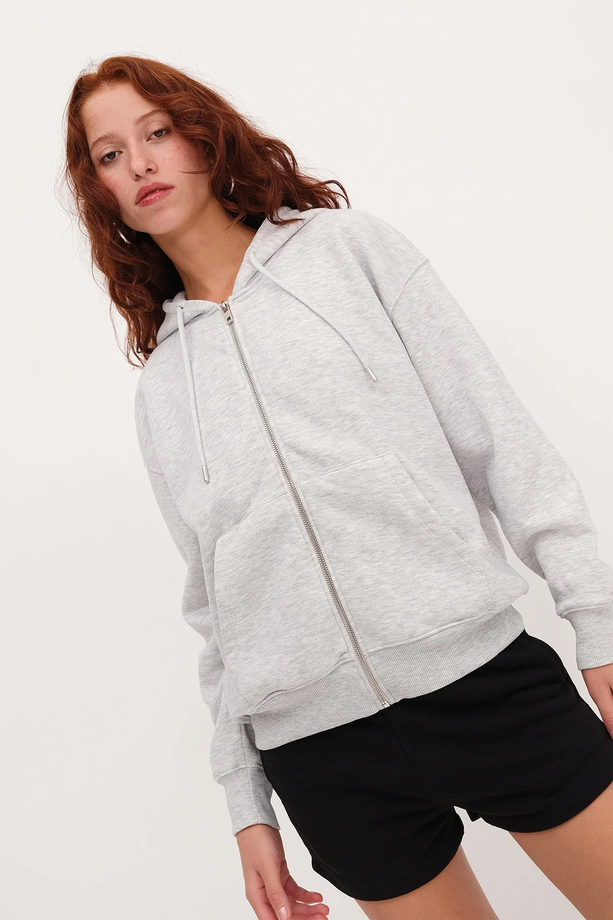 Fleece-Lined Zip-Up Sweatshirt - Image 49