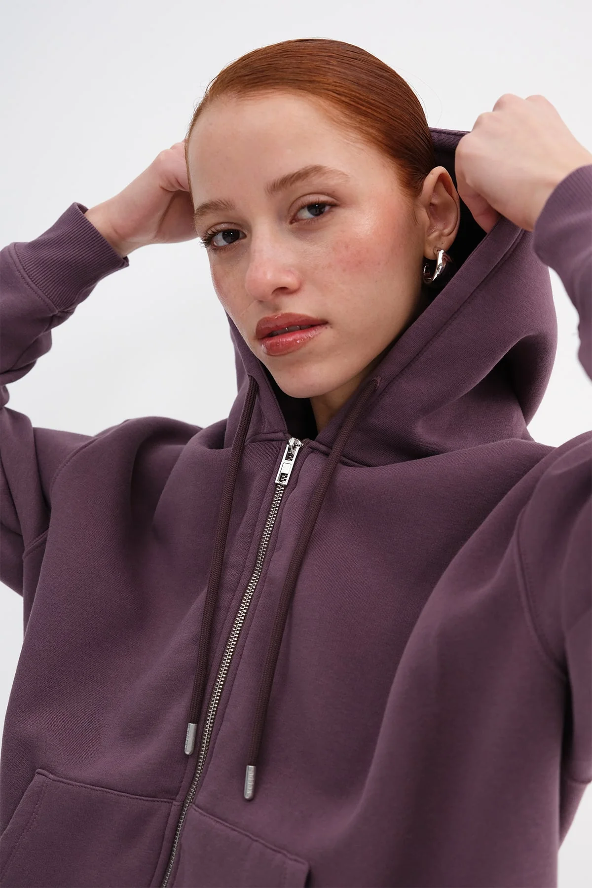 Fleece-Lined Zip-Up Sweatshirt - Image 5