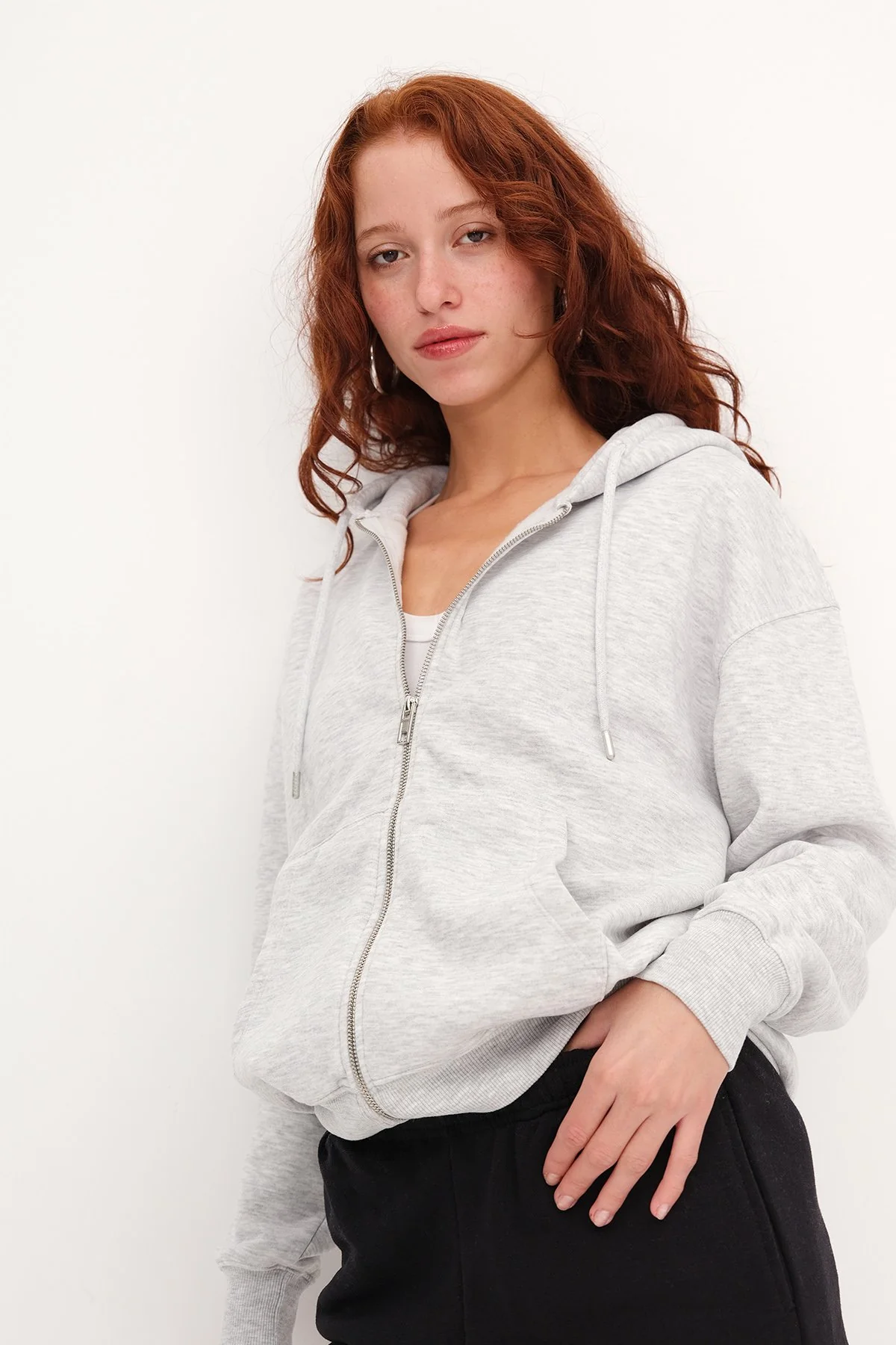 Fleece-Lined Zip-Up Sweatshirt - Image 50