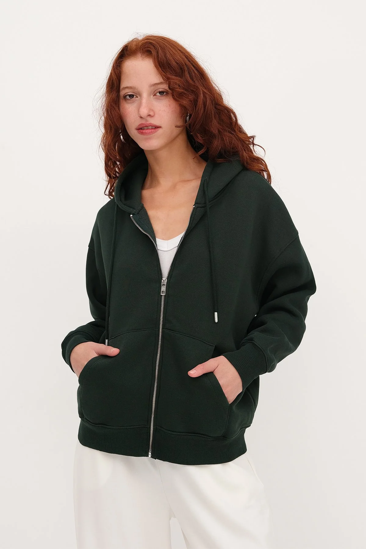Fleece-Lined Zip-Up Sweatshirt - Image 53