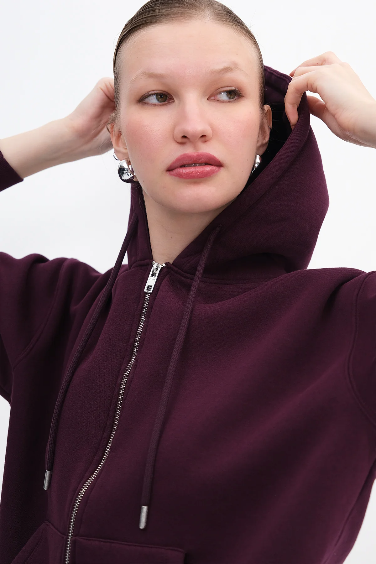 Fleece-Lined Zip-Up Sweatshirt - Image 6