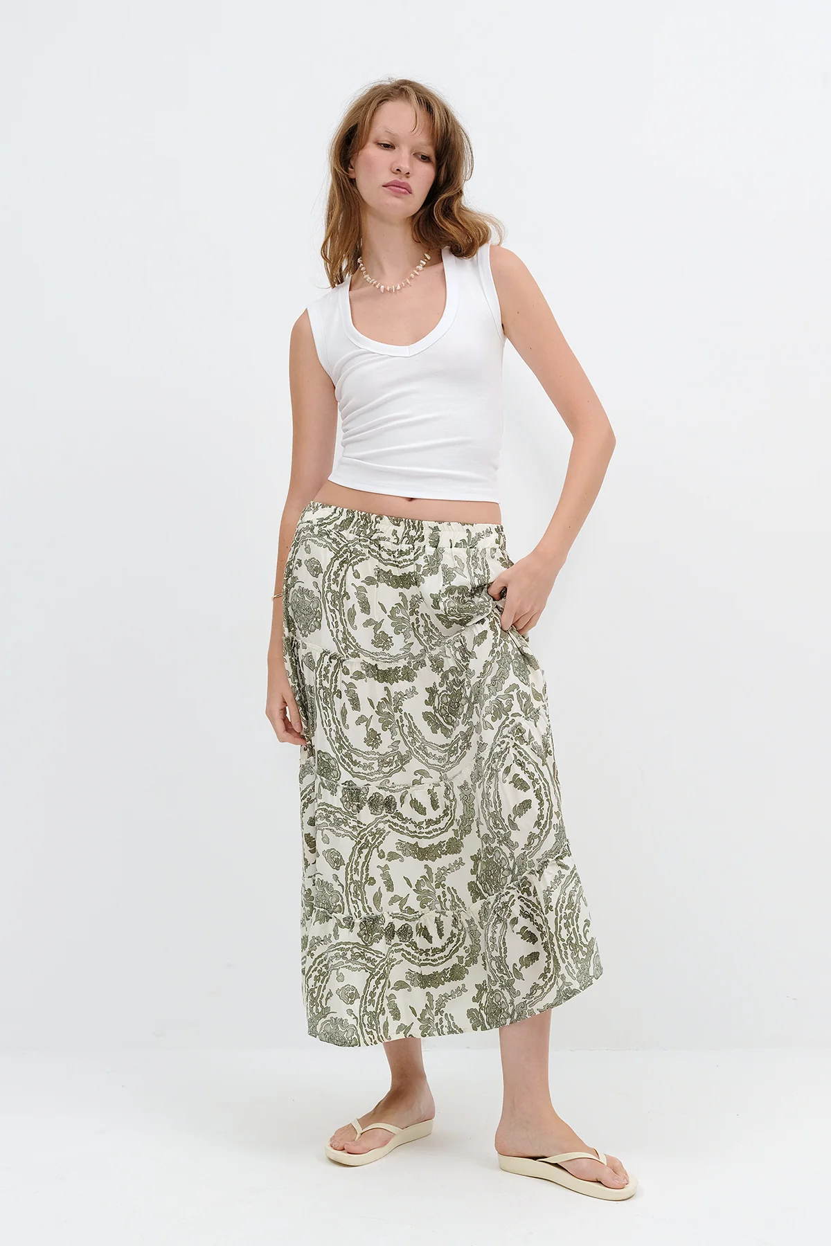 Floral Long Skirt - Image 13