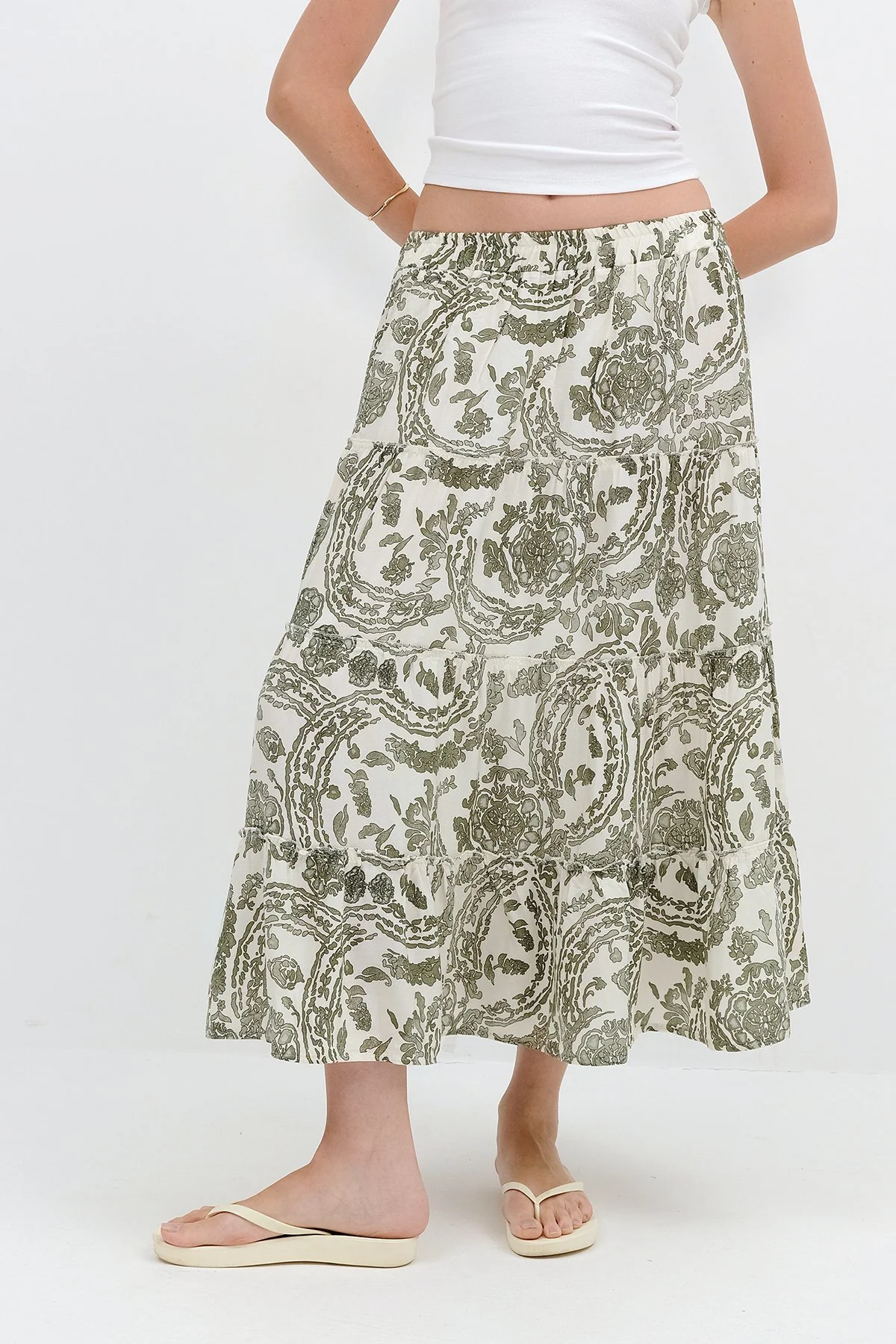 Floral Long Skirt - Image 17