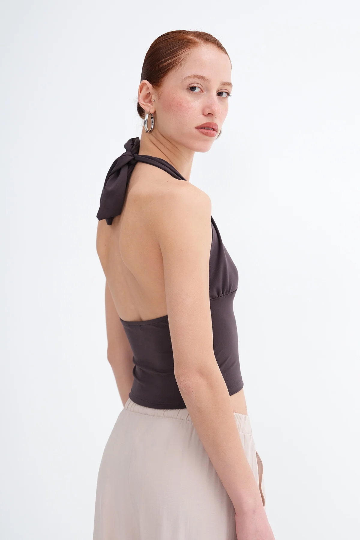 Halter Neck Crop Blouse - Image 13
