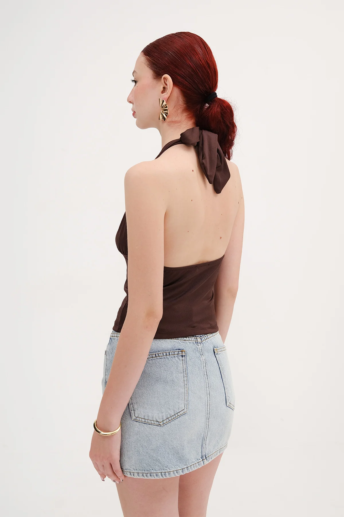 Halter Neck Crop Blouse - Image 17