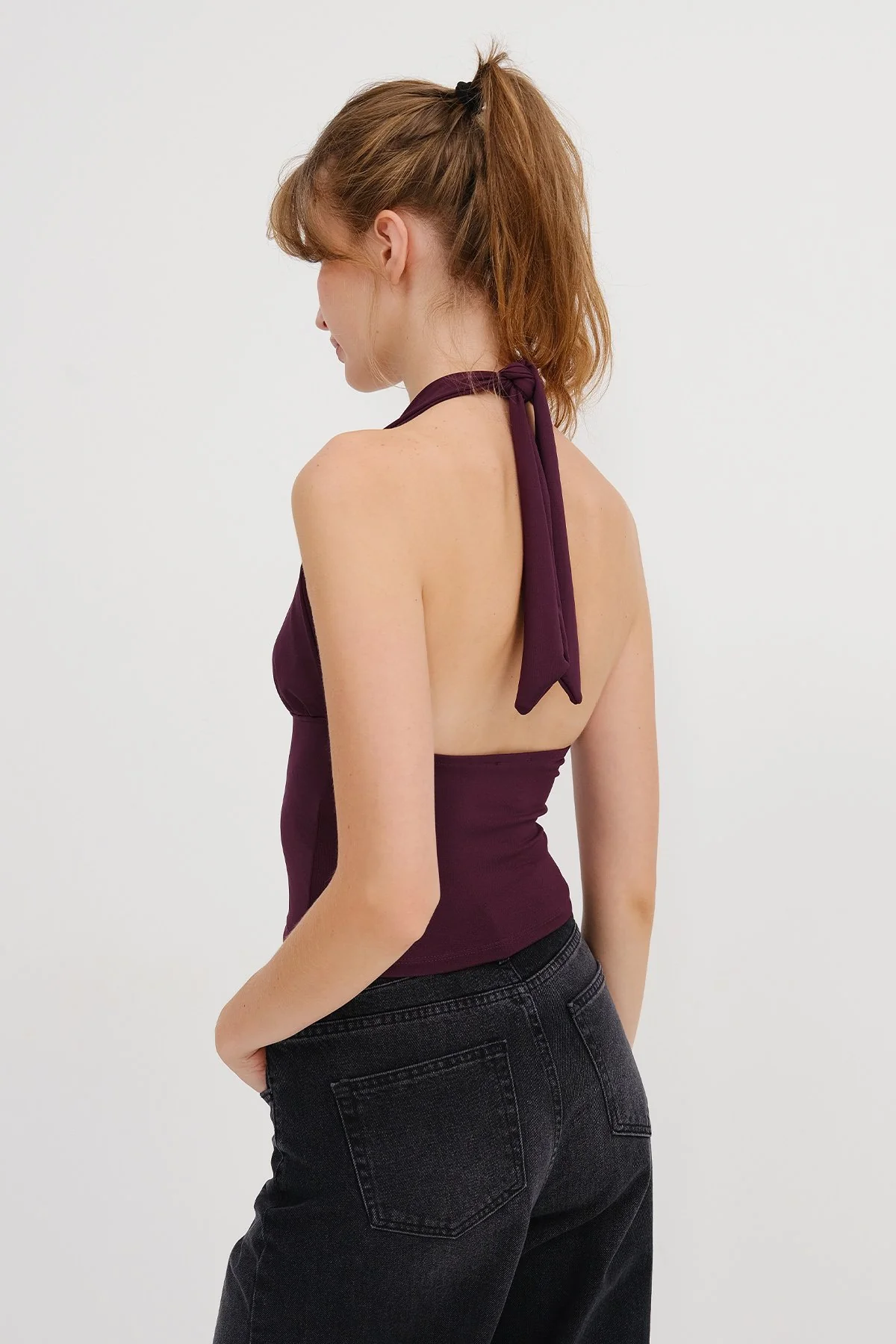 Halter Neck Crop Blouse - Image 25